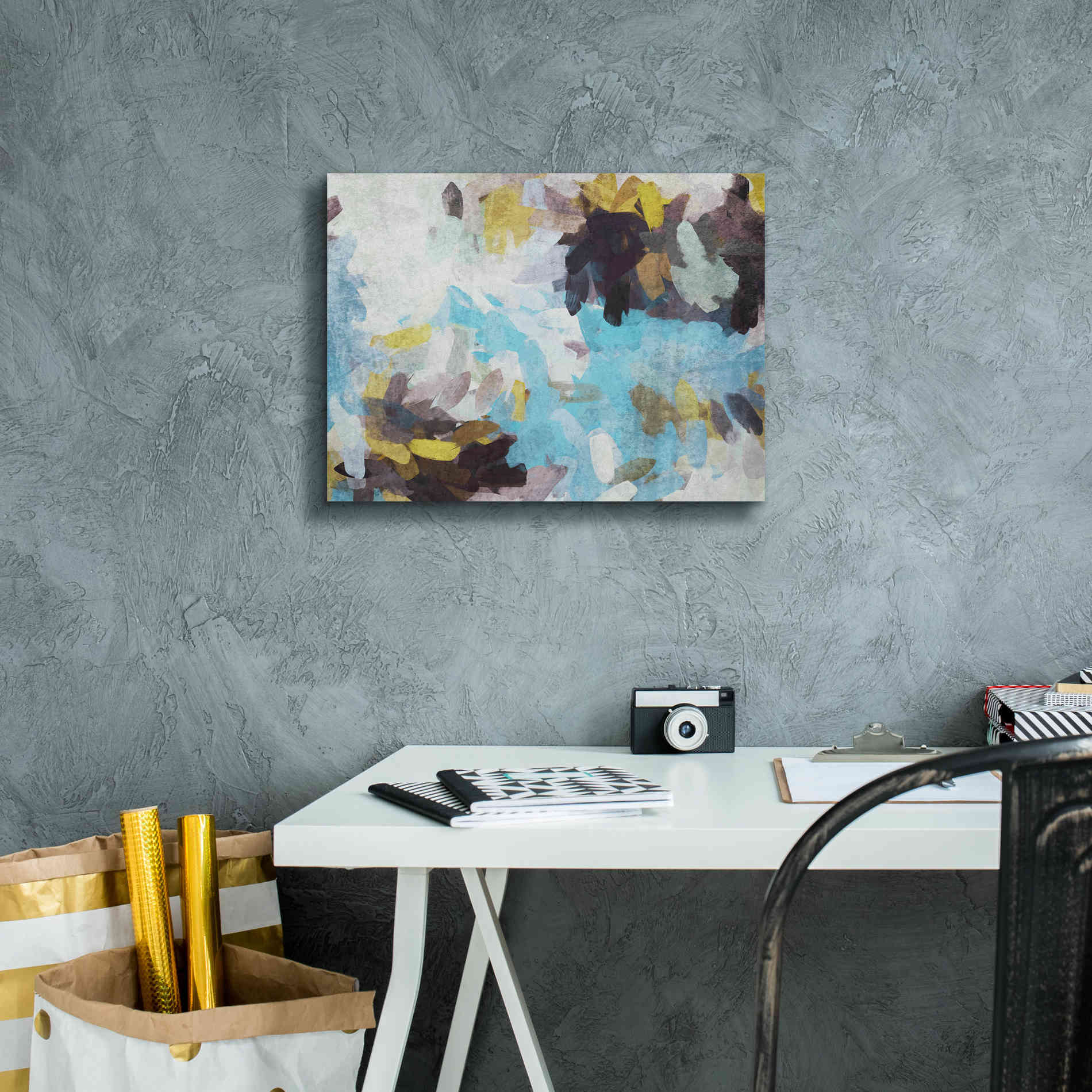 'Abstract Colorful Flows 21' by Irena Orlov Giclee Canvas Wall Art,16 x 12