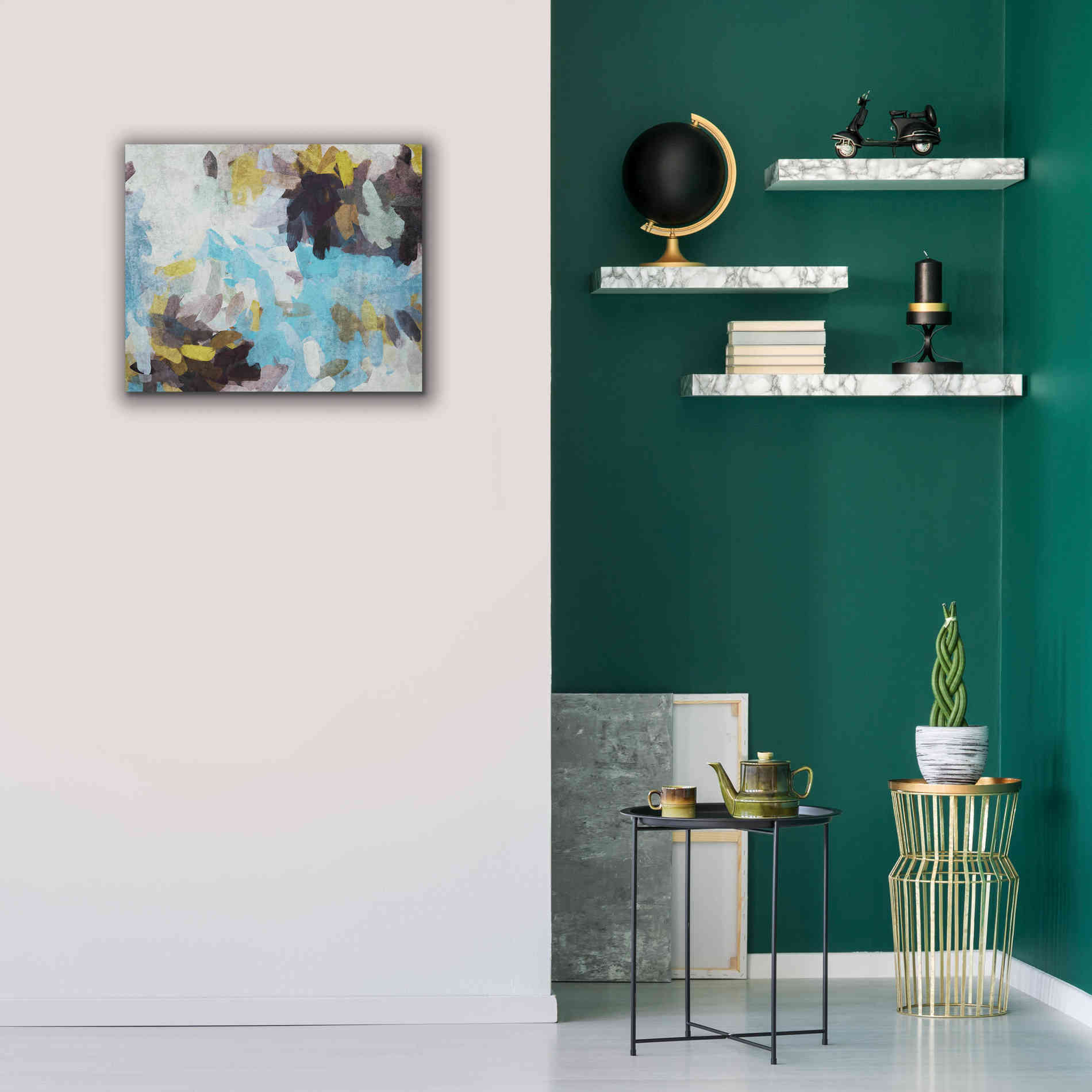 'Abstract Colorful Flows 21' by Irena Orlov Giclee Canvas Wall Art,24 x 20
