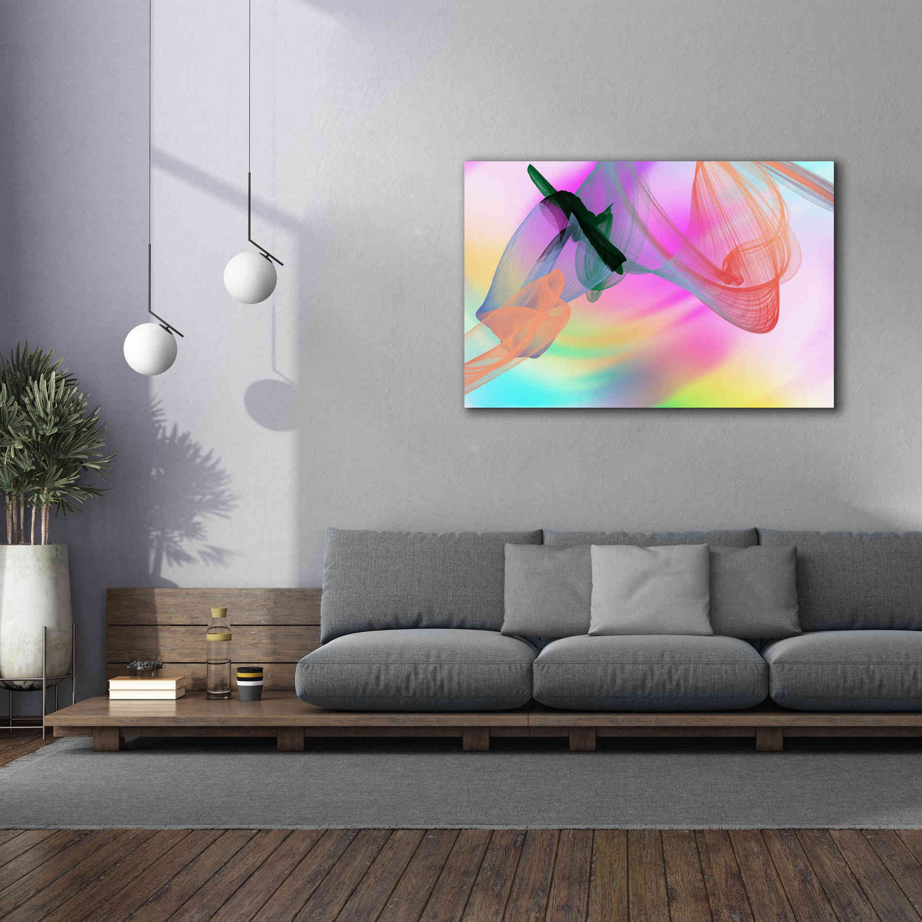 'Color In The Lines 2' by Irena Orlov Giclee Canvas Wall Art,60 x 40