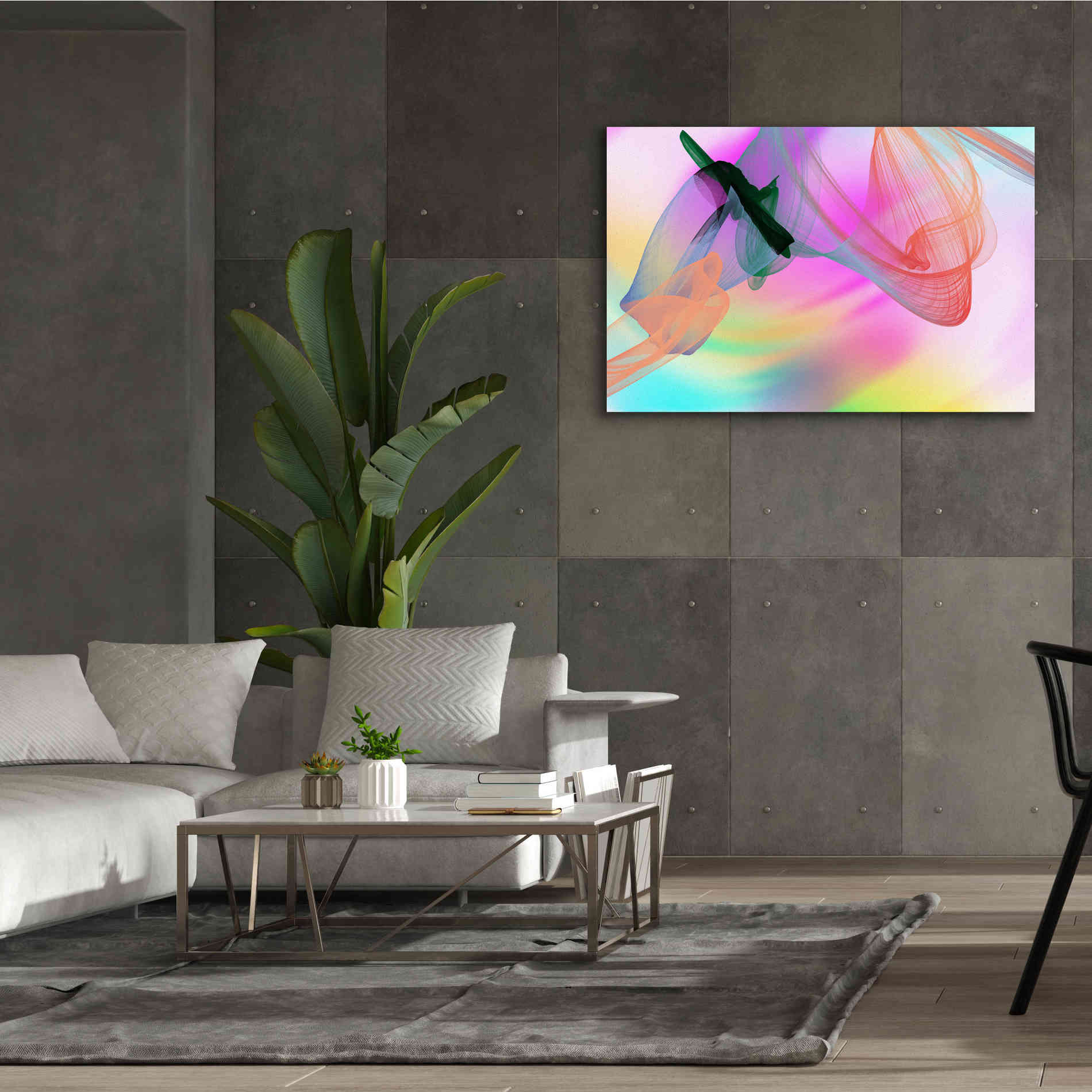 'Color In The Lines 2' by Irena Orlov Giclee Canvas Wall Art,60 x 40