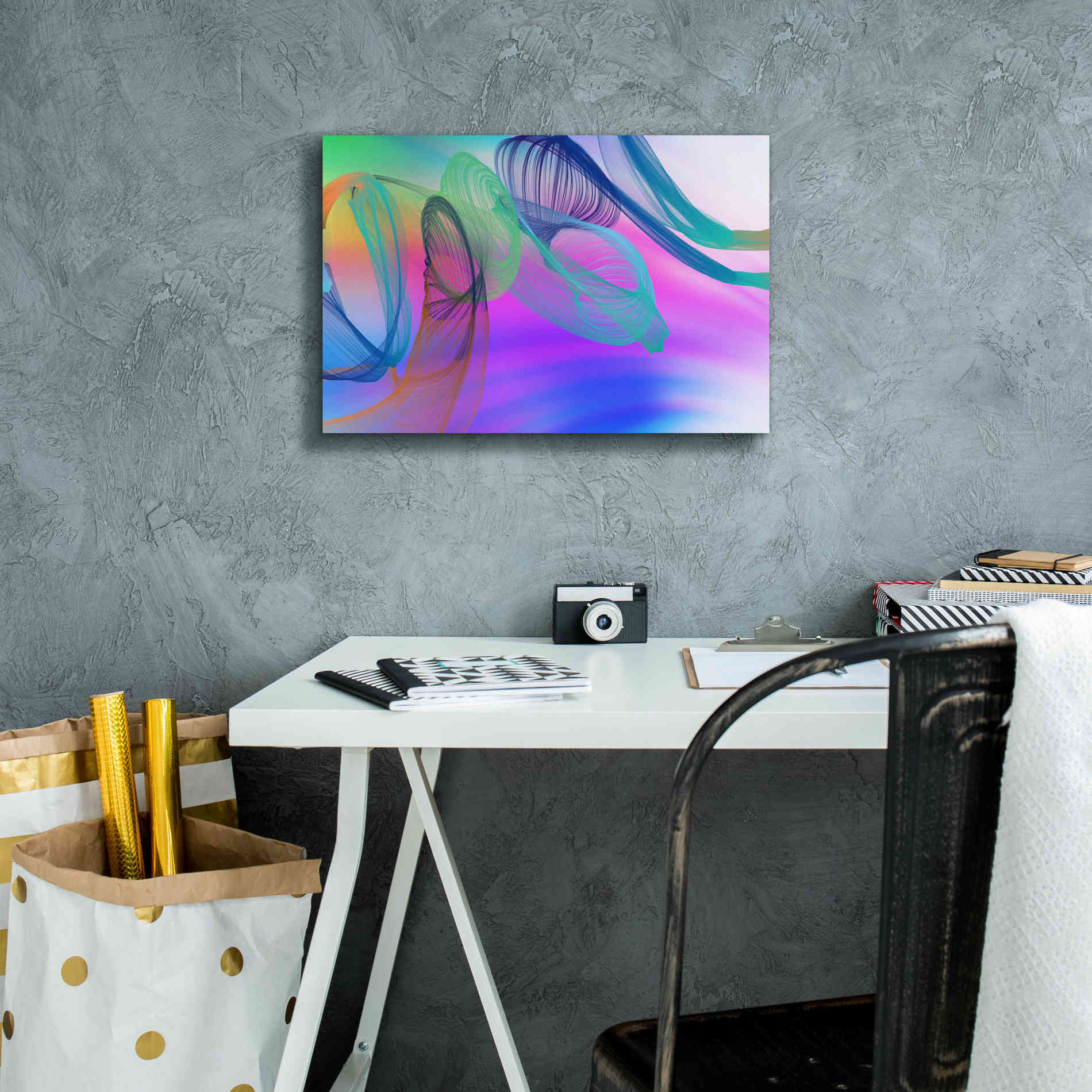 'Color In The Lines 3' by Irena Orlov Giclee Canvas Wall Art,18 x 12