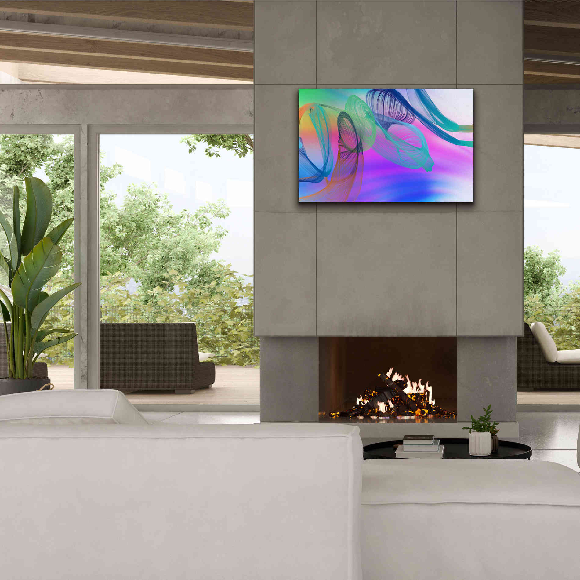 'Color In The Lines 3' by Irena Orlov Giclee Canvas Wall Art,40 x 26