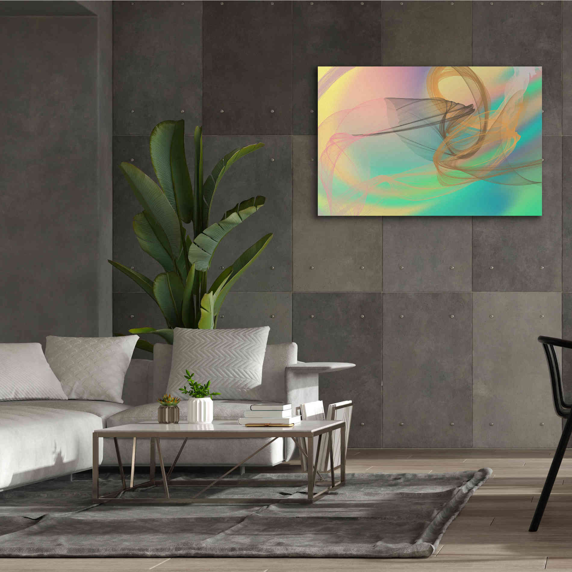'Color In The Lines 4' by Irena Orlov Giclee Canvas Wall Art,60 x 40