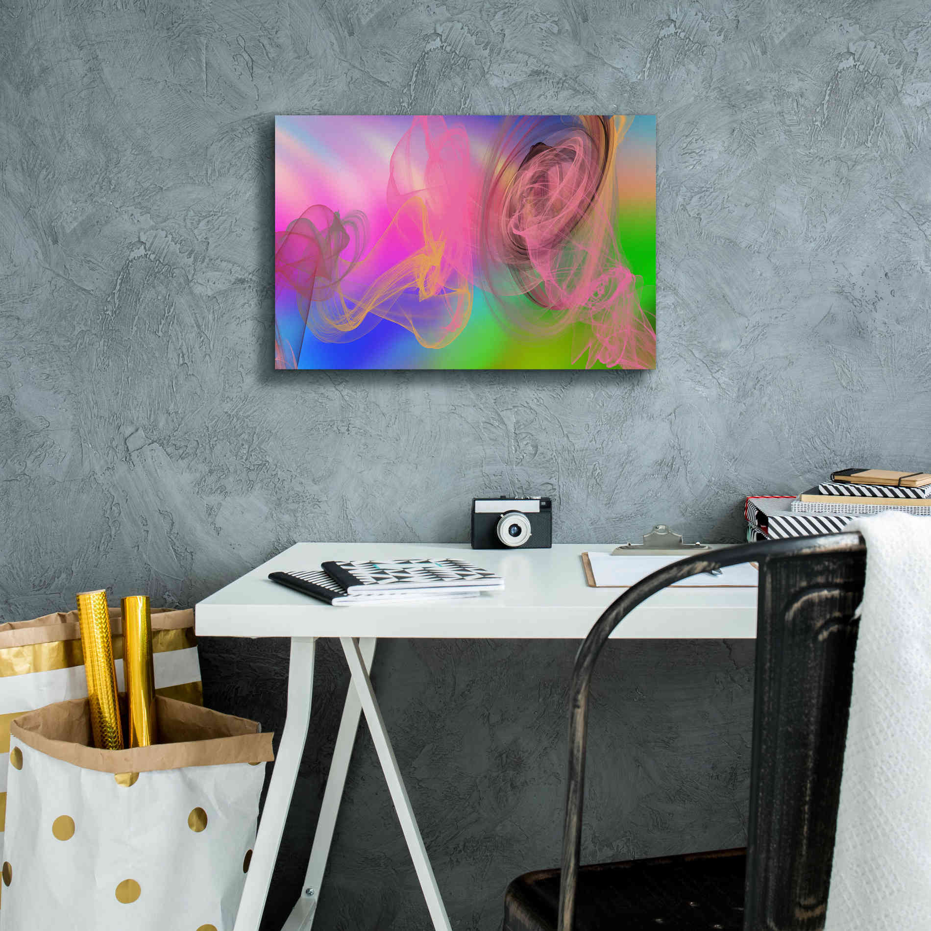'Color In The Lines 5' by Irena Orlov Giclee Canvas Wall Art,18 x 12
