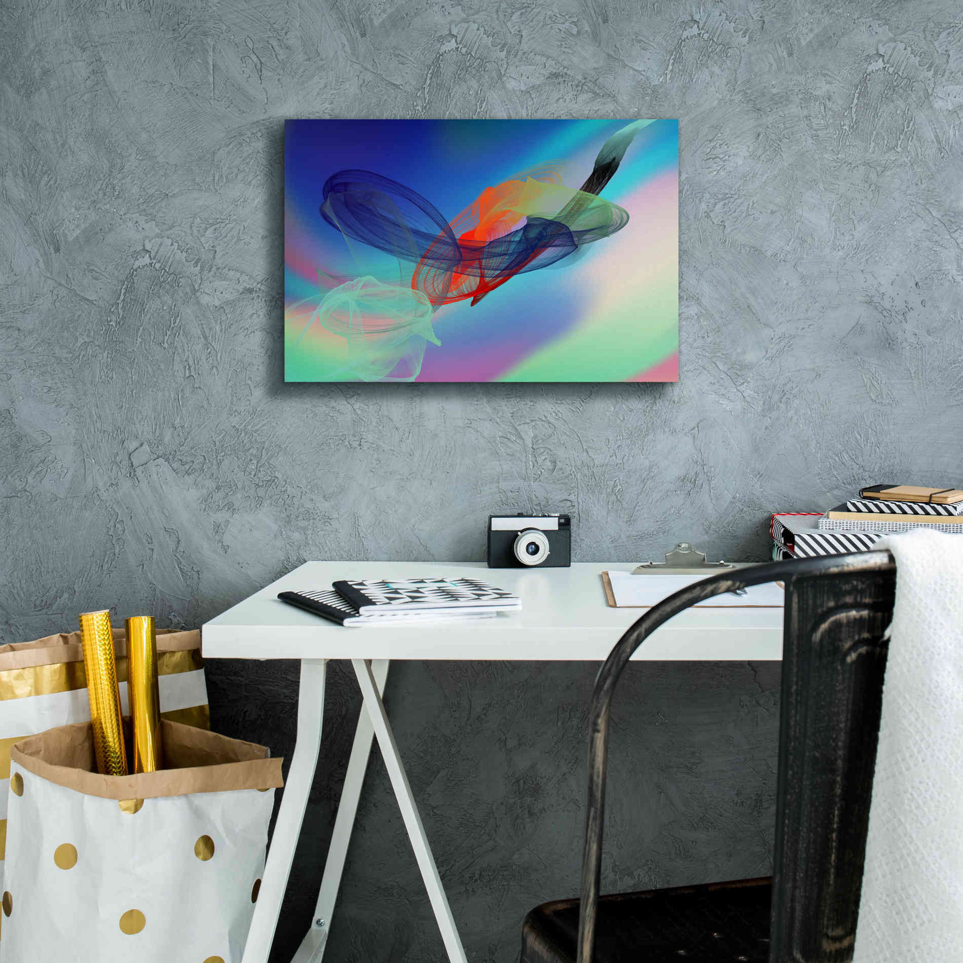 'Color In The Lines 6' by Irena Orlov Giclee Canvas Wall Art,18 x 12