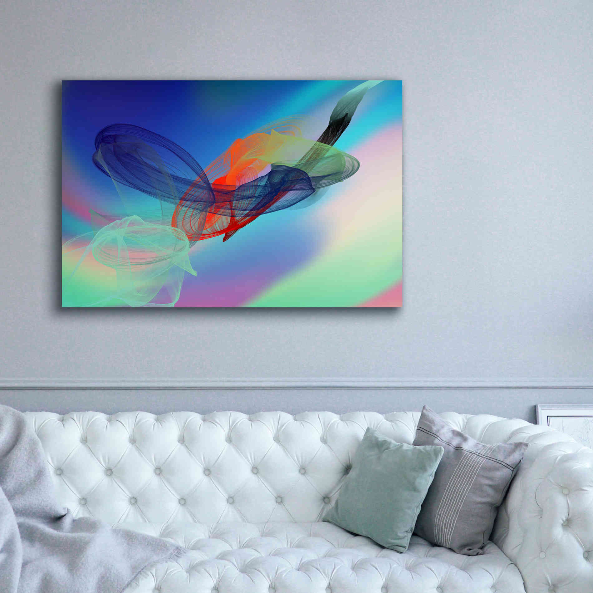 'Color In The Lines 6' by Irena Orlov Giclee Canvas Wall Art,60 x 40