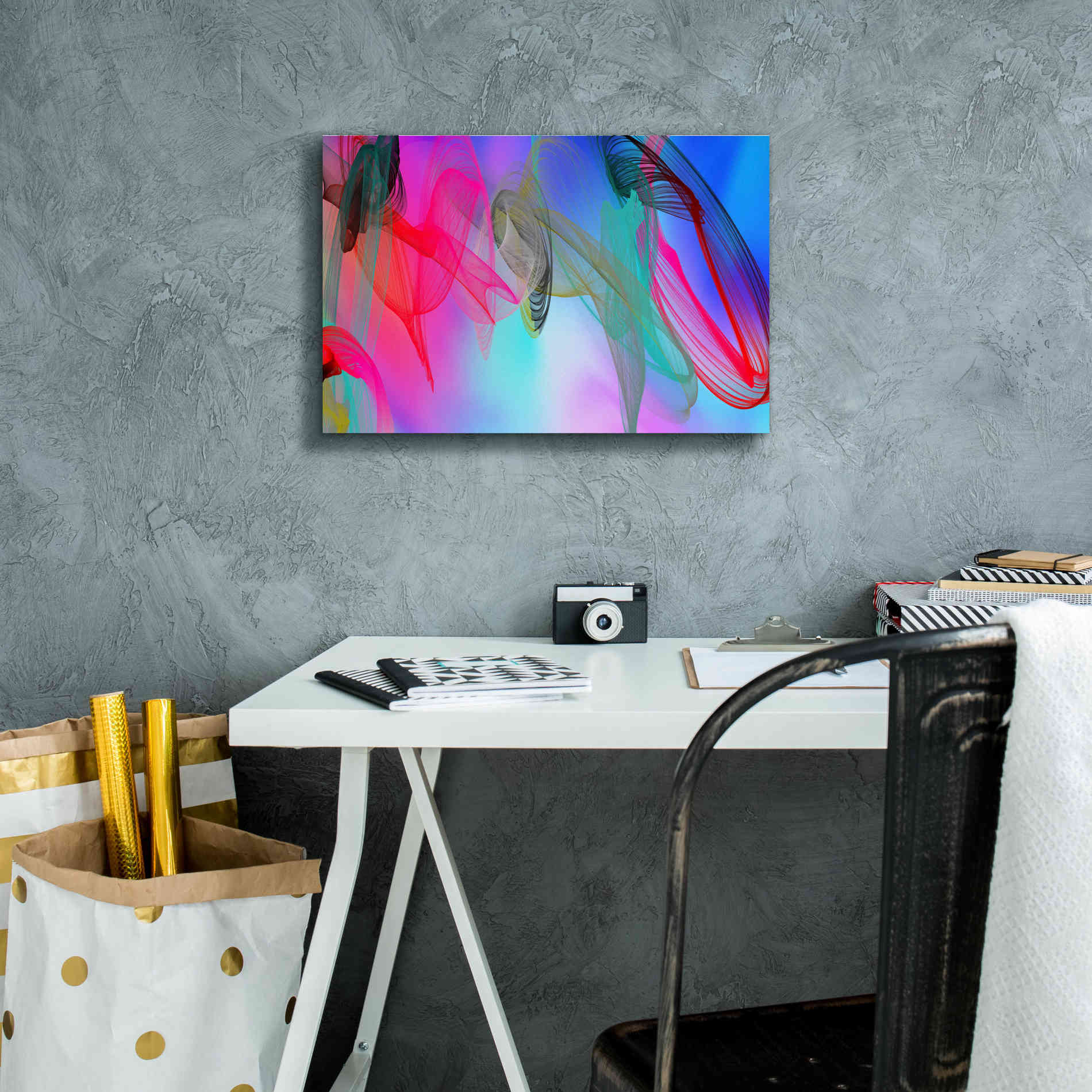 'Color In The Lines 7' by Irena Orlov Giclee Canvas Wall Art,18 x 12