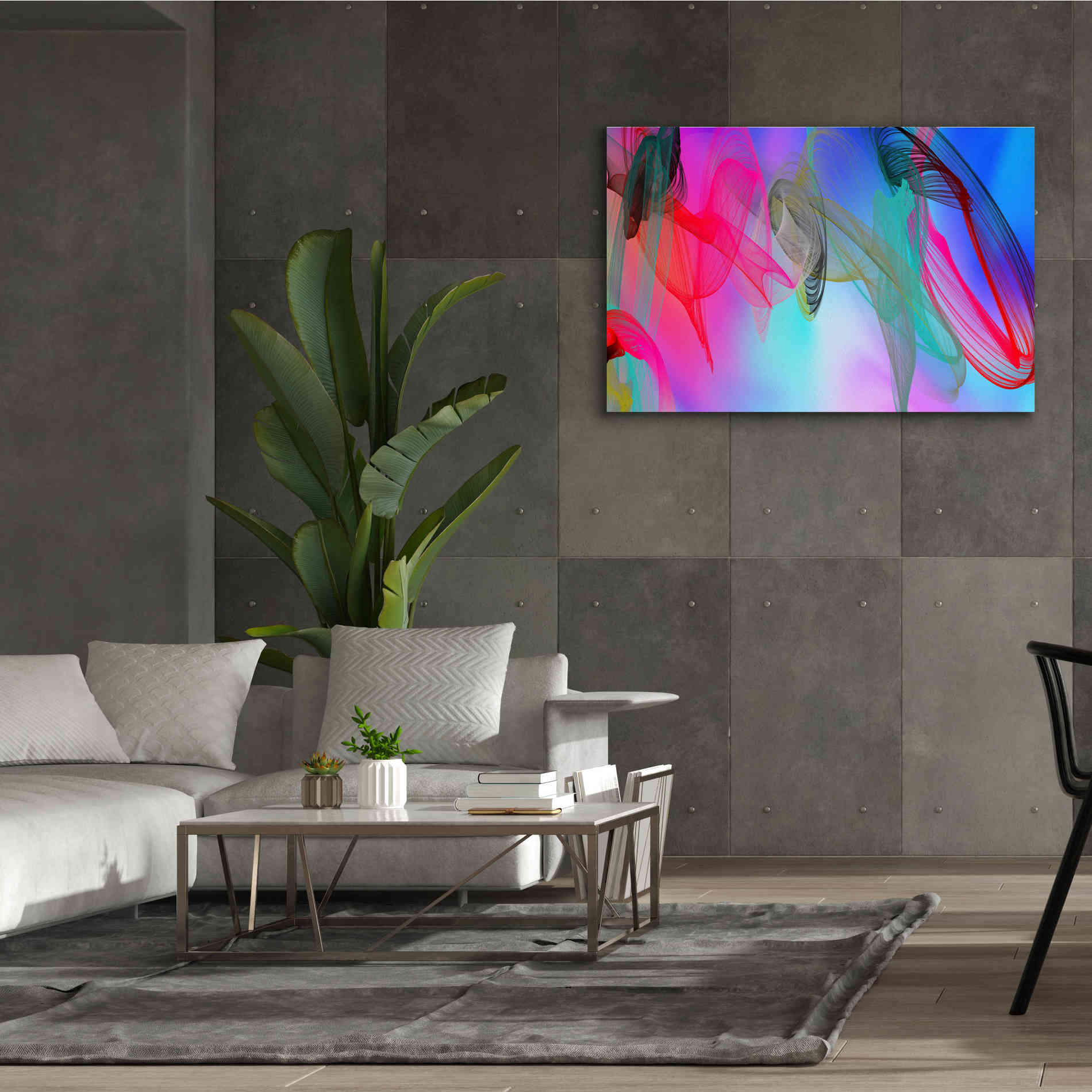 'Color In The Lines 7' by Irena Orlov Giclee Canvas Wall Art,60 x 40