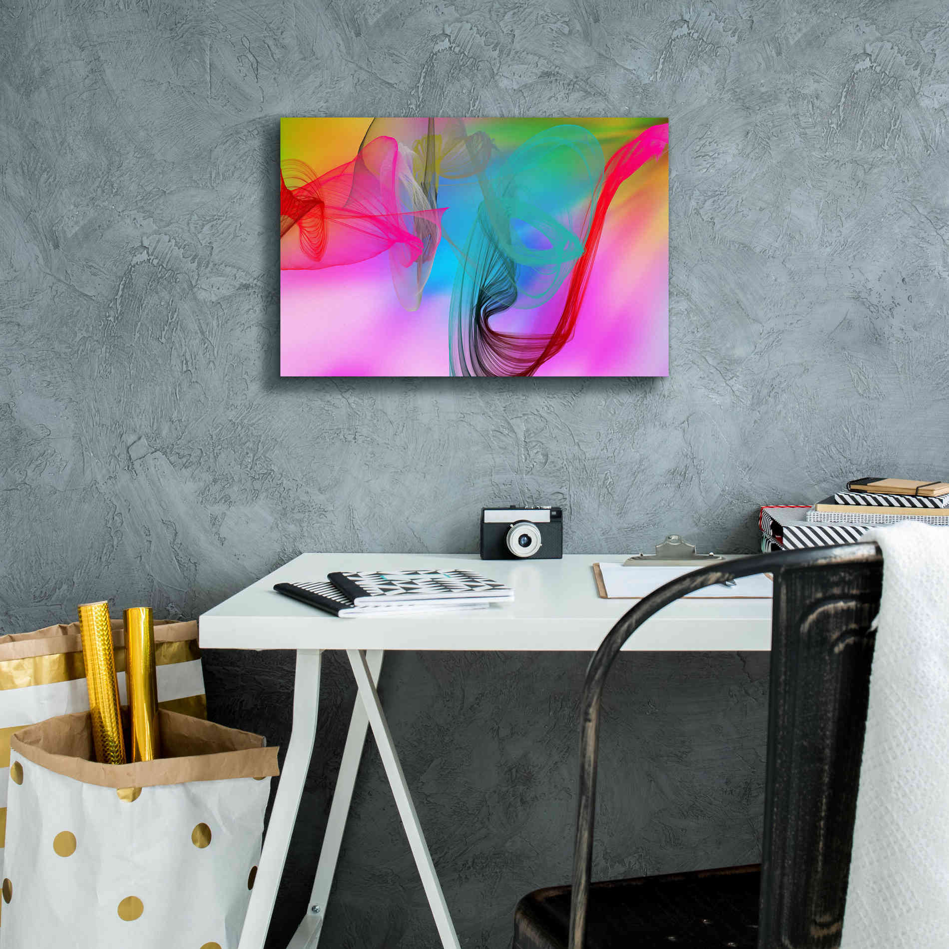 'Color In The Lines 8' by Irena Orlov Giclee Canvas Wall Art,18 x 12