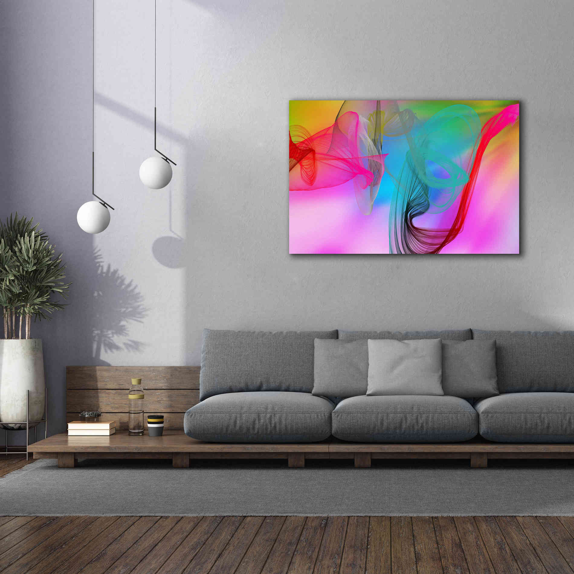 'Color In The Lines 8' by Irena Orlov Giclee Canvas Wall Art,60 x 40