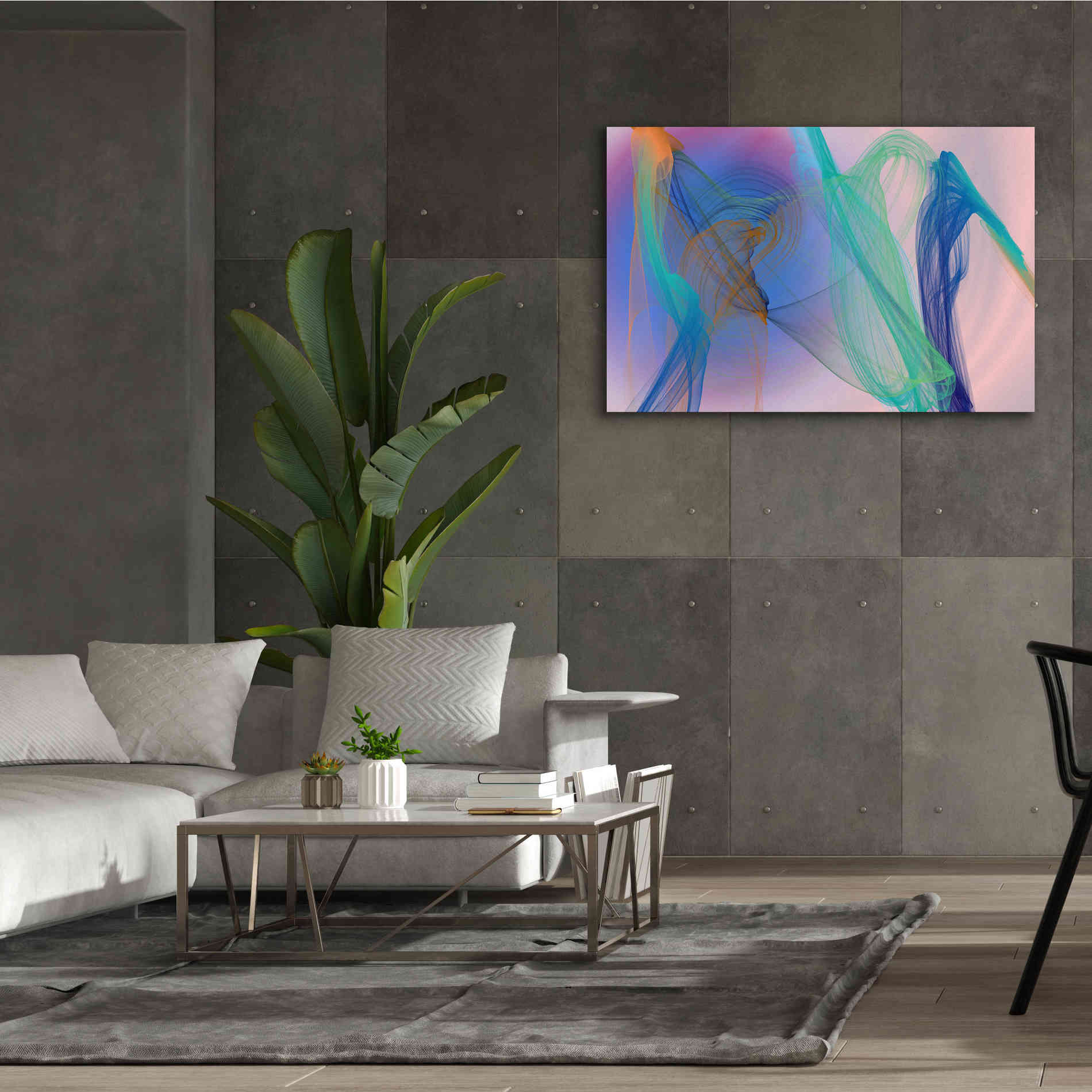 'Color In The Lines 9' by Irena Orlov Giclee Canvas Wall Art,60 x 40