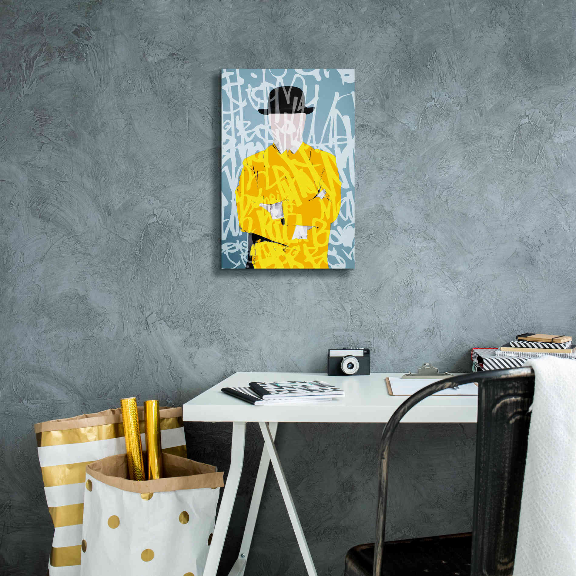 'Graffiti Man 9' by Irena Orlov Giclee Canvas Wall Art,12 x 18