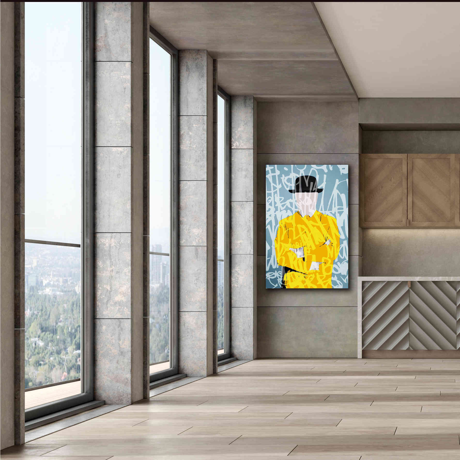 'Graffiti Man 9' by Irena Orlov Giclee Canvas Wall Art,40 x 60