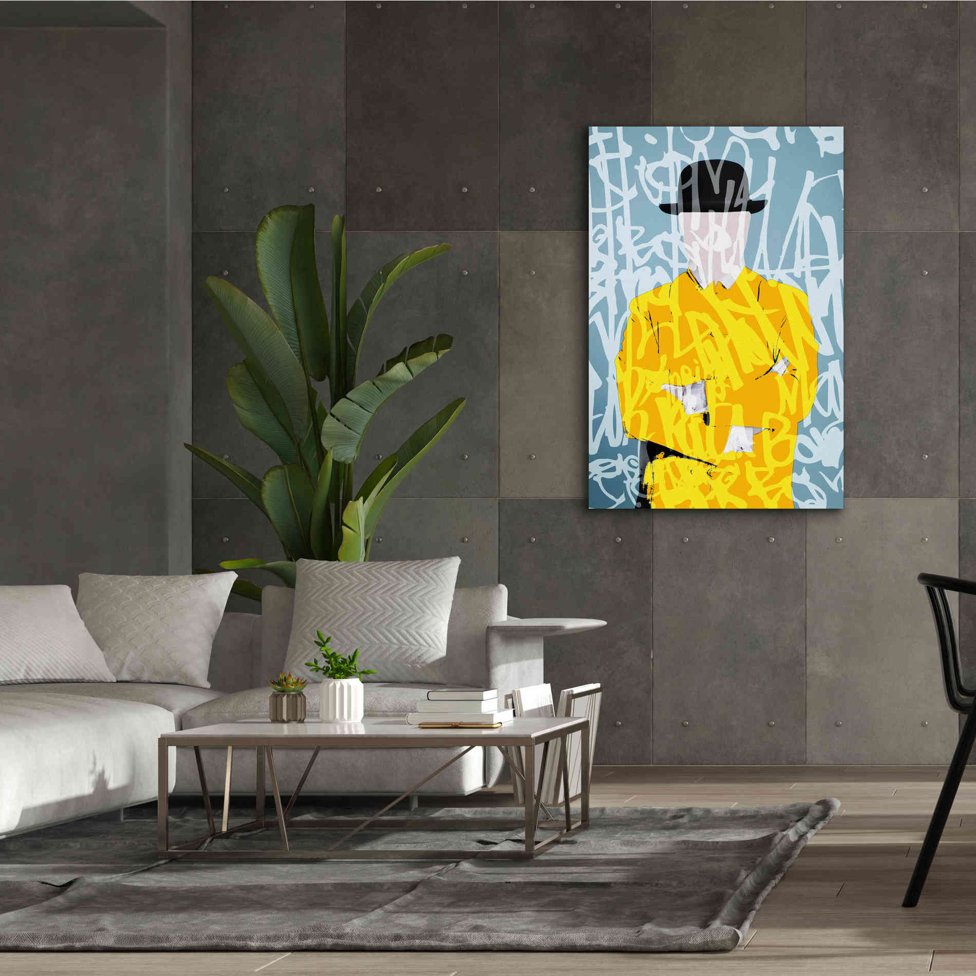 'Graffiti Man 9' by Irena Orlov Giclee Canvas Wall Art,40 x 60