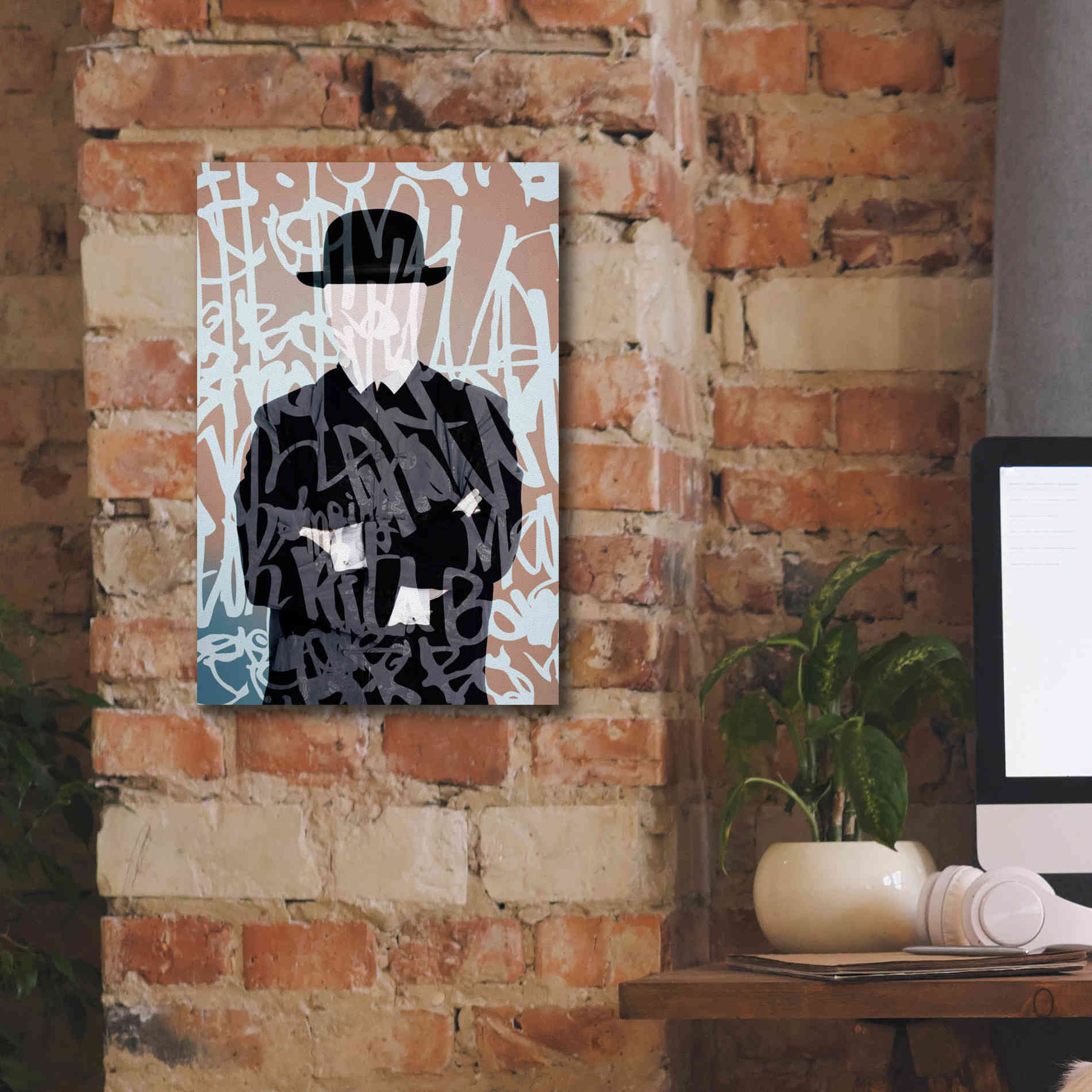 'Graffiti Man 7' by Irena Orlov Giclee Canvas Wall Art,12 x 18