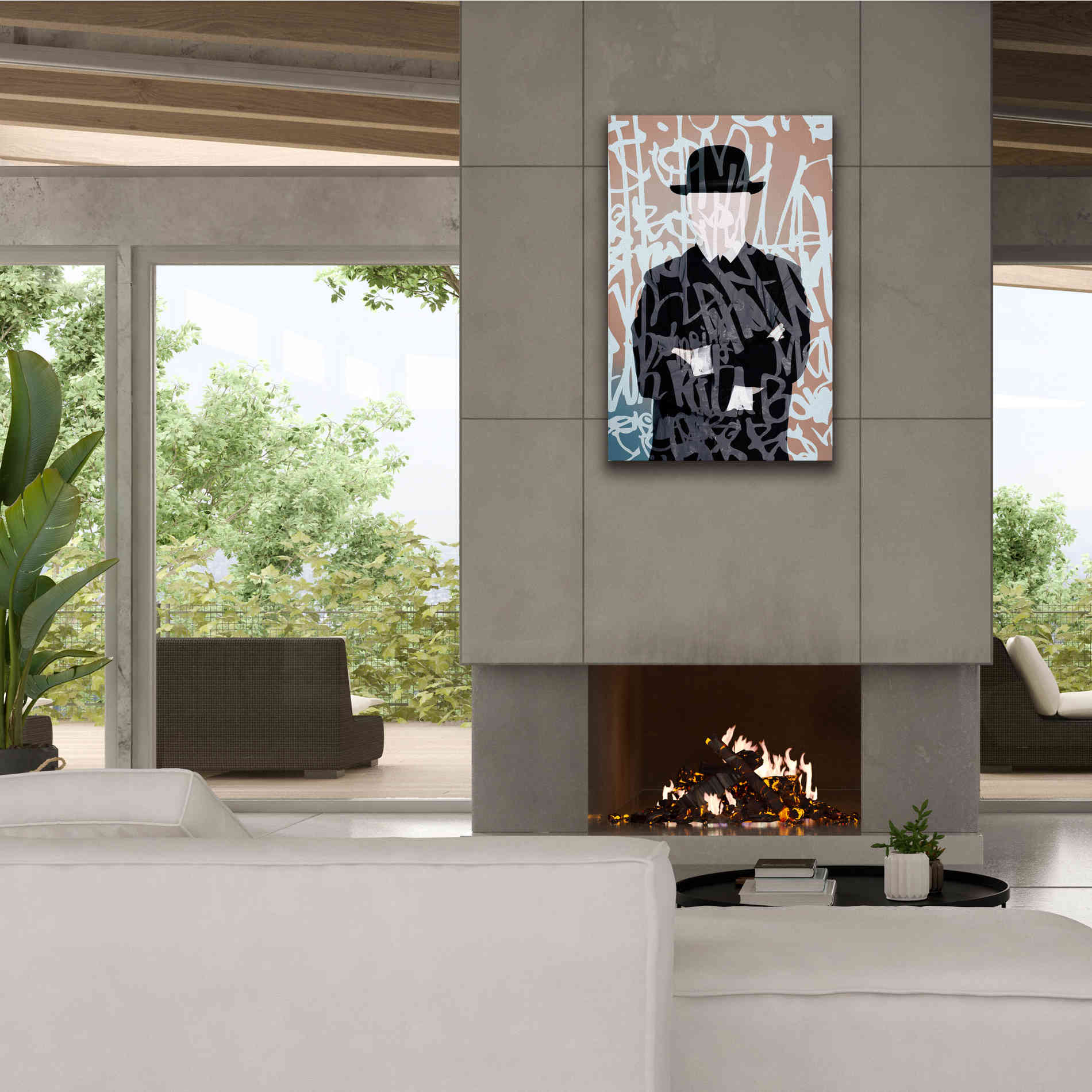 'Graffiti Man 7' by Irena Orlov Giclee Canvas Wall Art,26 x 40