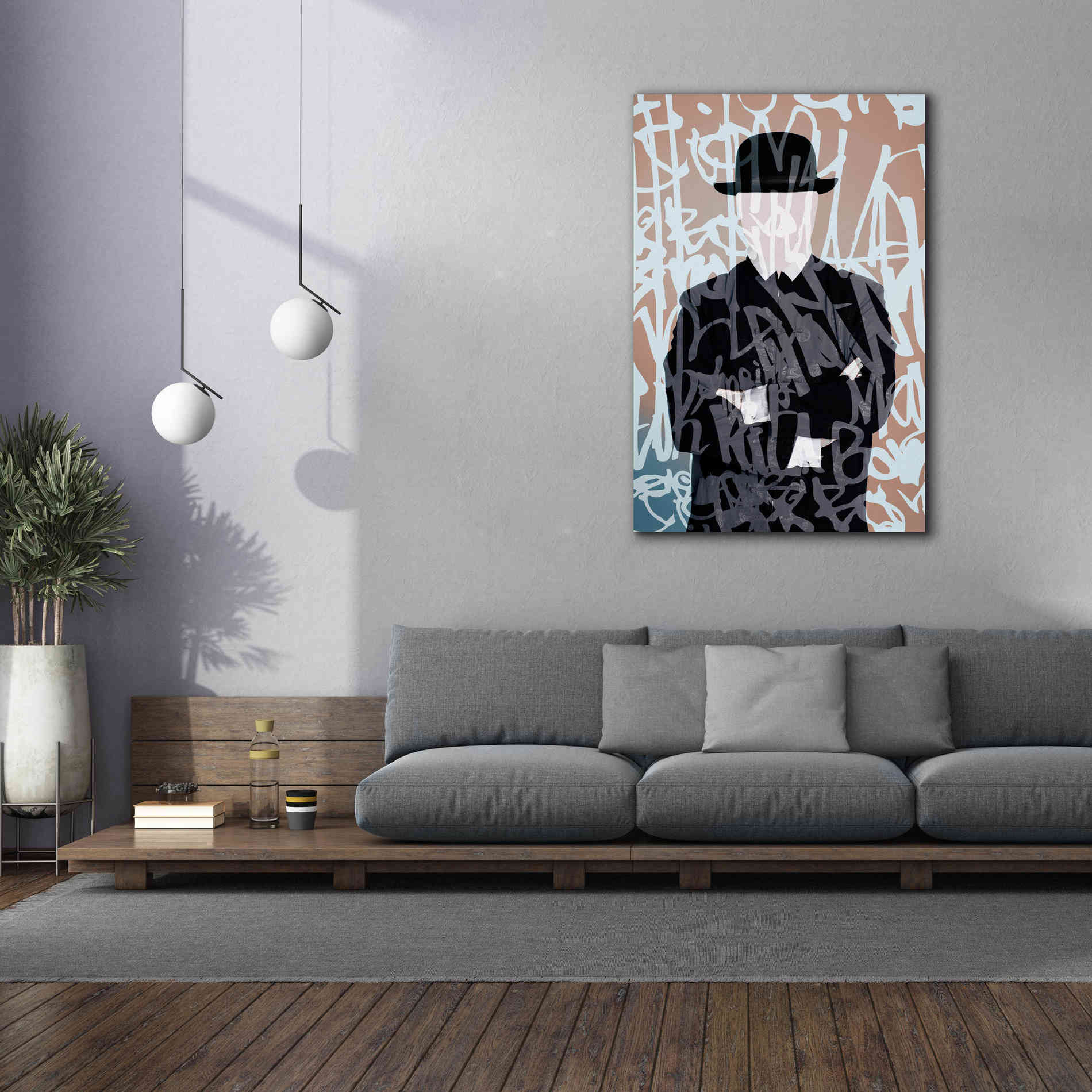 'Graffiti Man 7' by Irena Orlov Giclee Canvas Wall Art,40 x 60