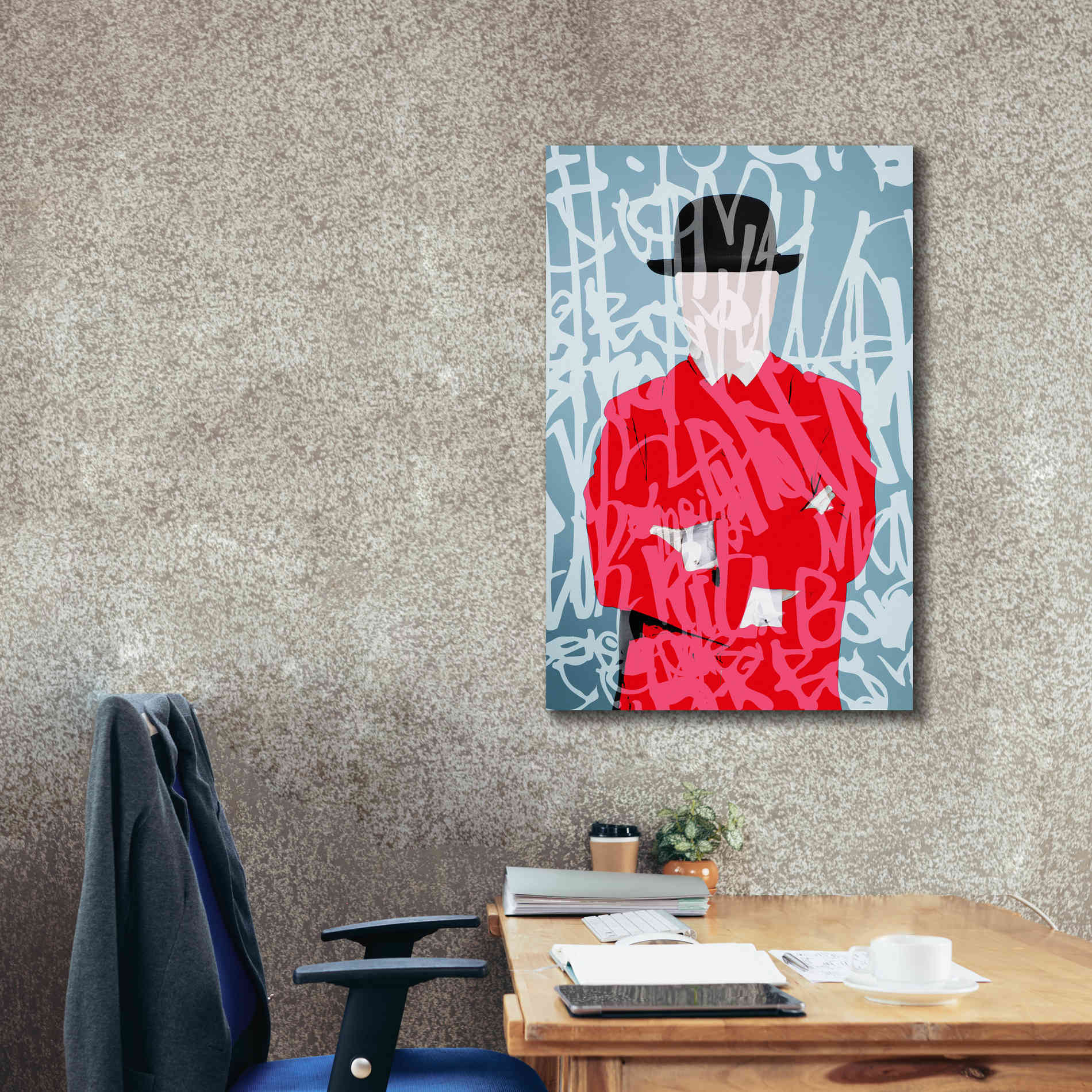 'Graffiti Man 4' by Irena Orlov Giclee Canvas Wall Art,26 x 40