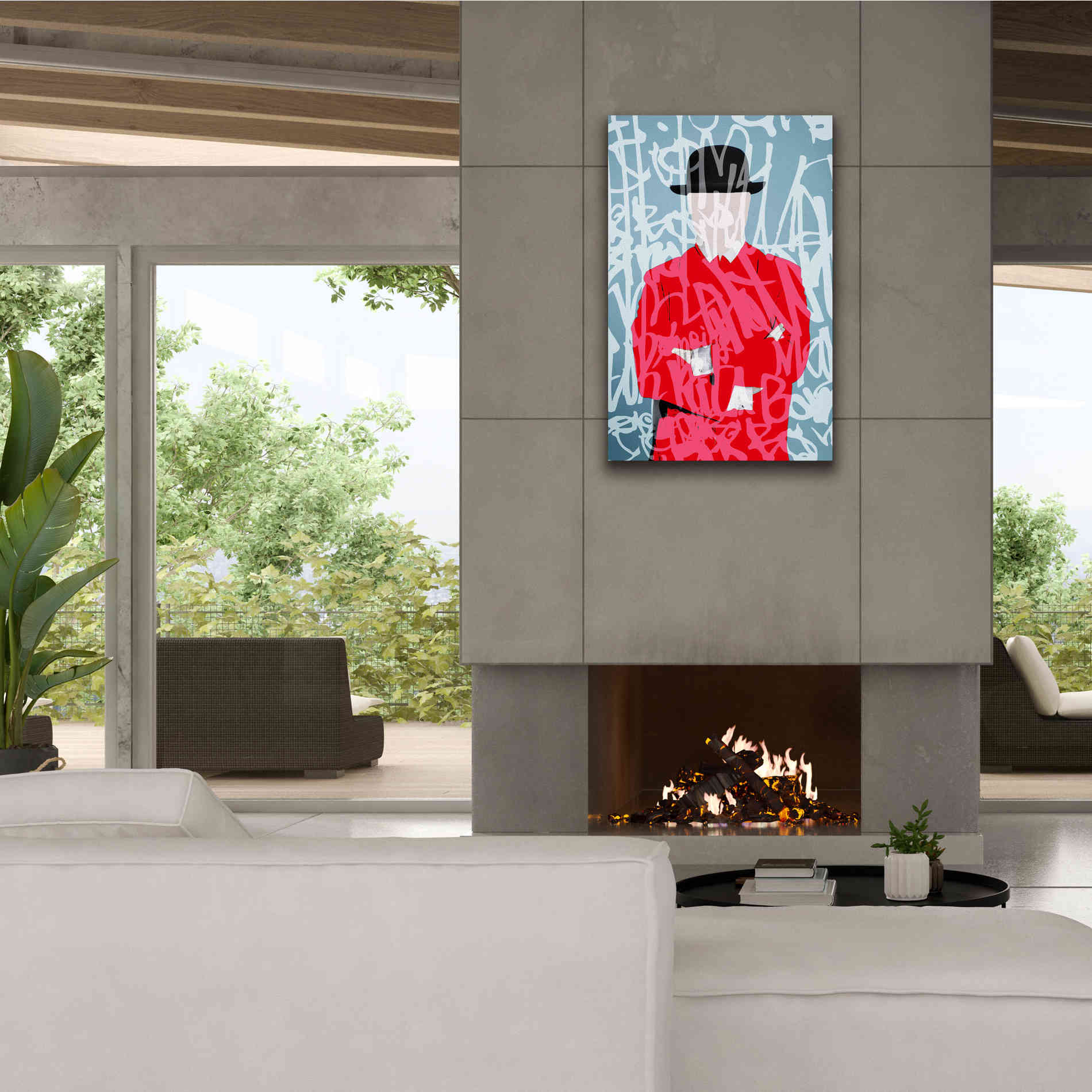 'Graffiti Man 4' by Irena Orlov Giclee Canvas Wall Art,26 x 40