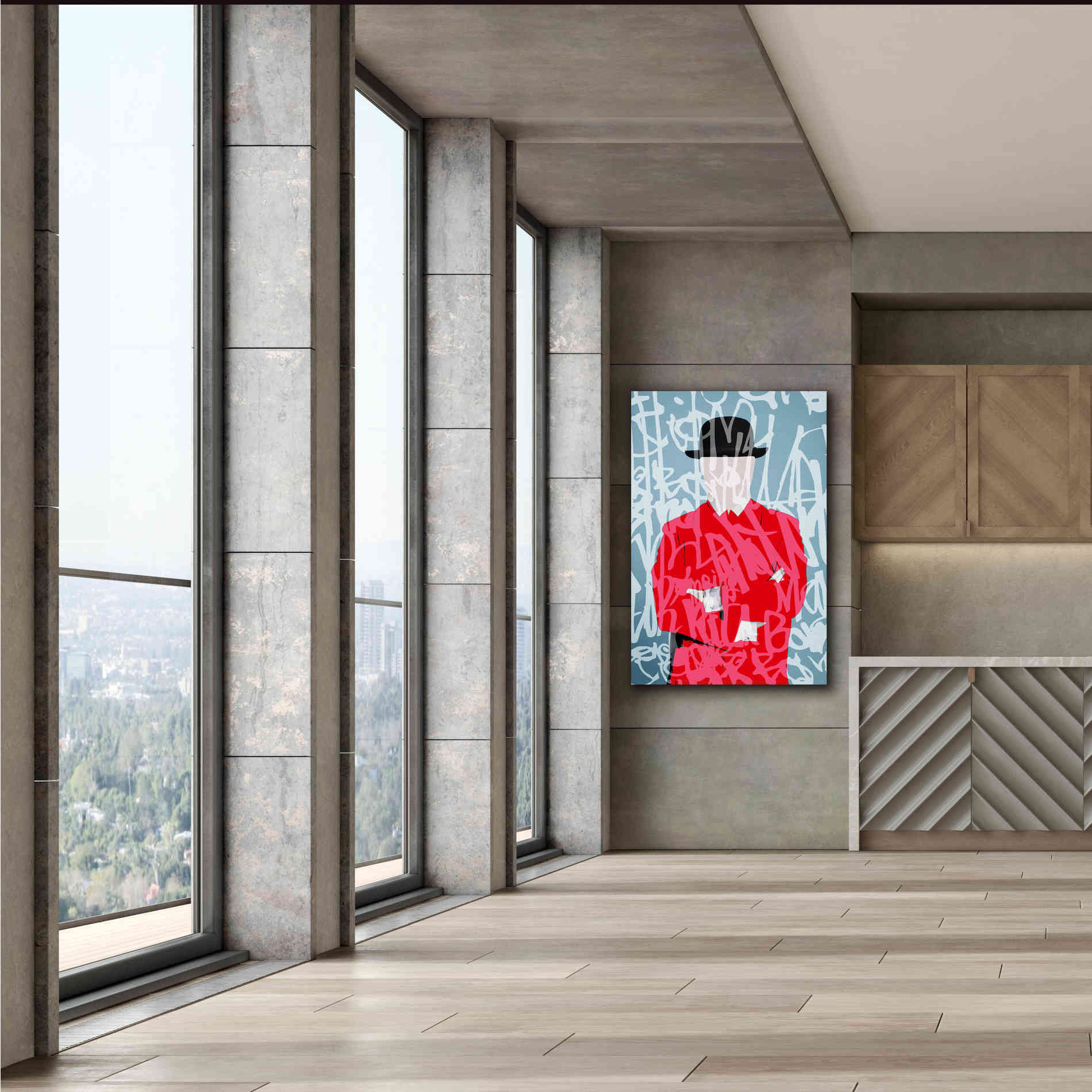 'Graffiti Man 4' by Irena Orlov Giclee Canvas Wall Art,40 x 60