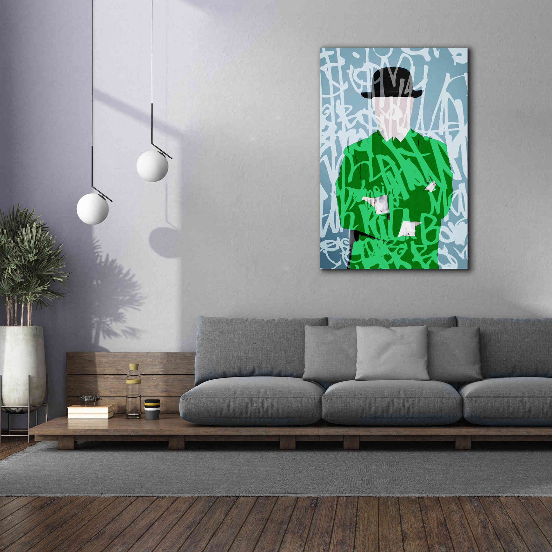 'Graffiti Man 2' by Irena Orlov Giclee Canvas Wall Art,40 x 60
