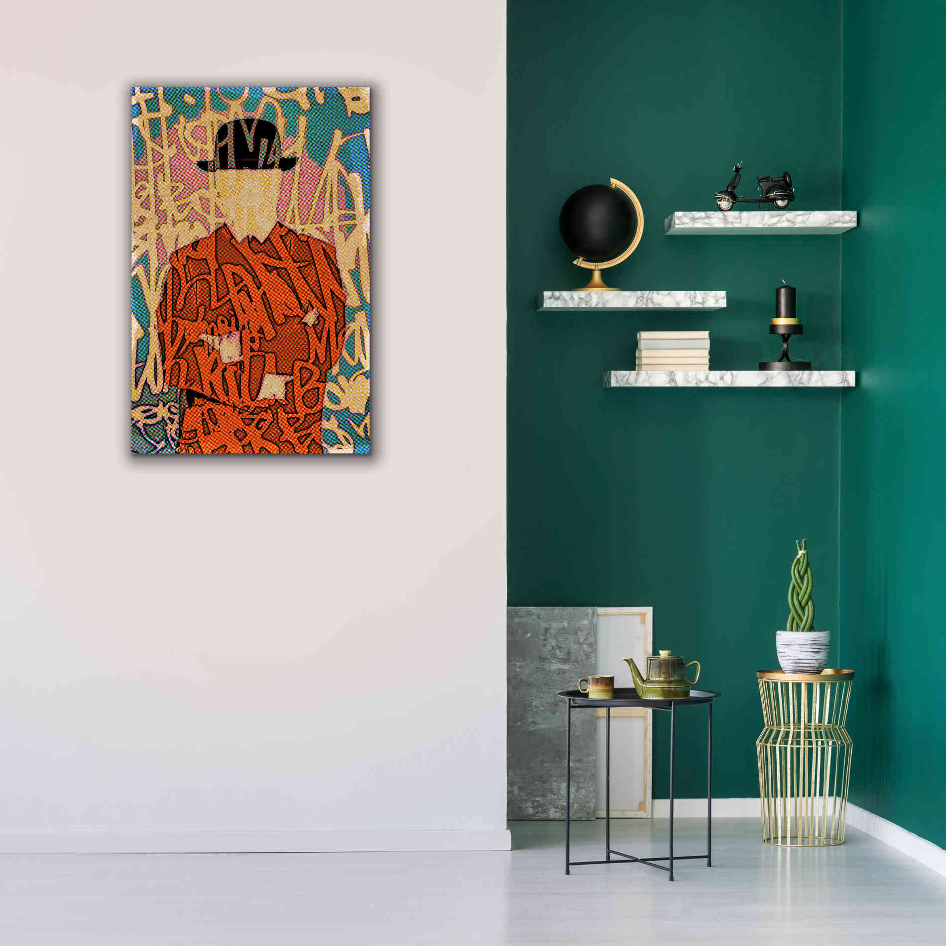 'Graffiti Man 10' by Irena Orlov Giclee Canvas Wall Art,26 x 40