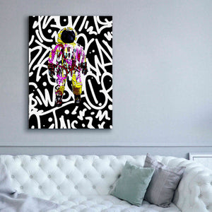 'Colorful Astronaut Graffiti Art 1' by Irena Orlov Giclee Canvas Wall Art,40 x 54