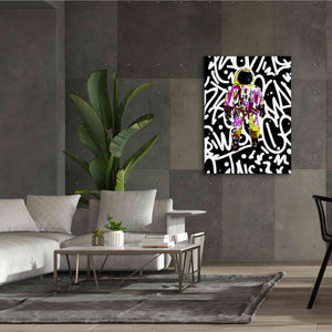 'Colorful Astronaut Graffiti Art 1' by Irena Orlov Giclee Canvas Wall Art,40 x 54