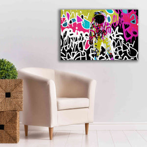 'Astronaut Graffiti Art 5' by Irena Orlov Giclee Canvas Wall Art,40 x 26