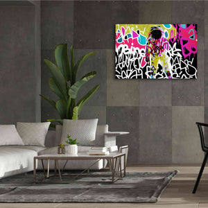'Astronaut Graffiti Art 5' by Irena Orlov Giclee Canvas Wall Art,60 x 40