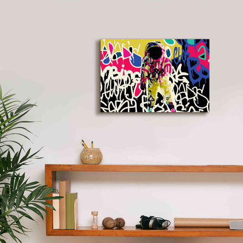 Image of 'Astronaut Graffiti Art 17' by Irena Orlov Giclee Canvas Wall Art,18 x 12