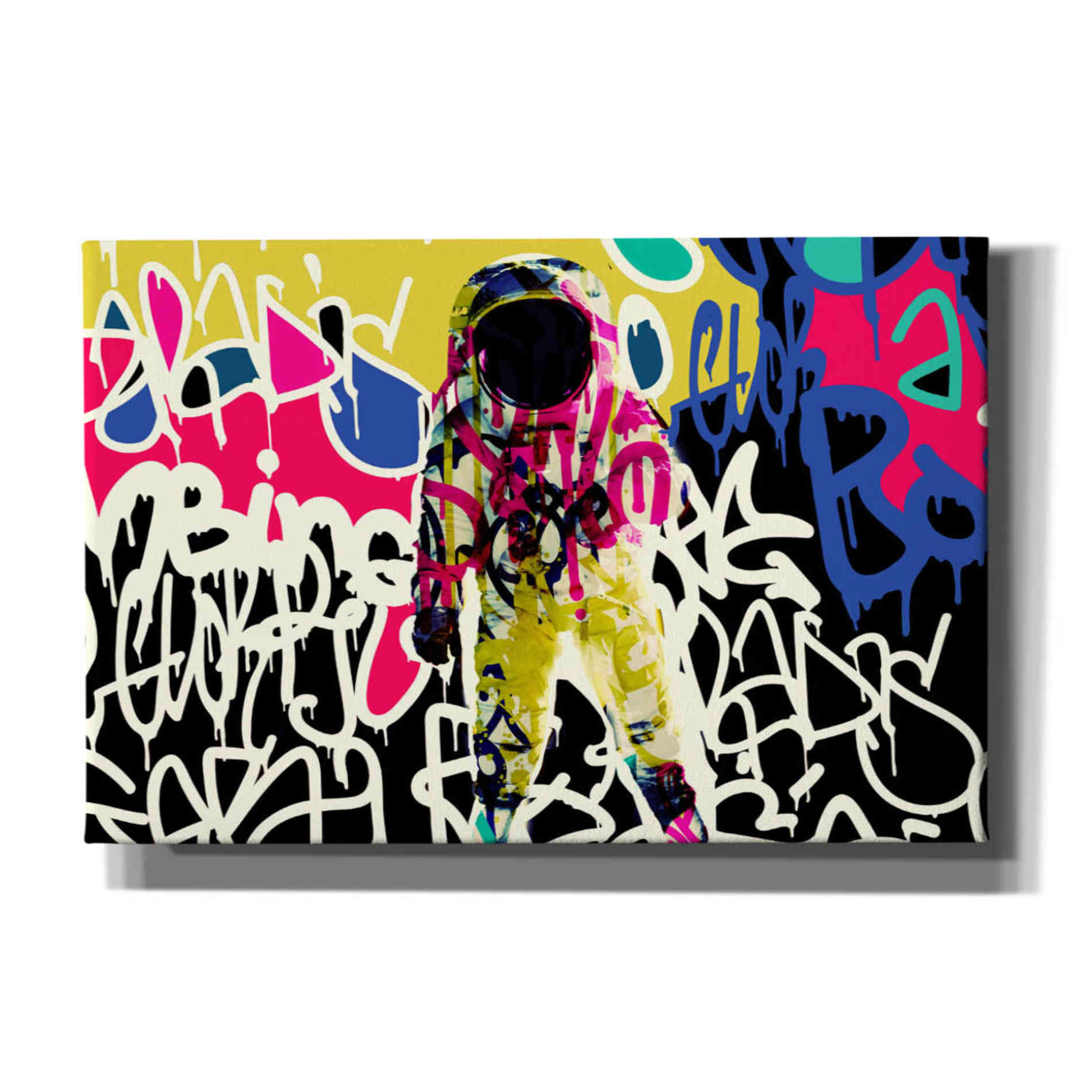 'Astronaut Graffiti Art 17' by Irena Orlov Giclee Canvas Wall Art