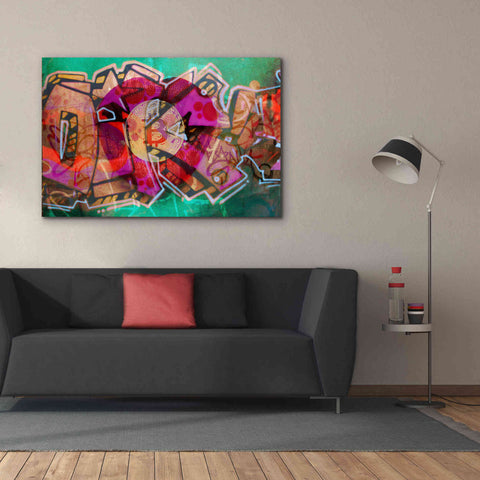 Image of 'I Love Bitcoin Graffiti 2' by Irena Orlov Giclee Canvas Wall Art,60 x 40