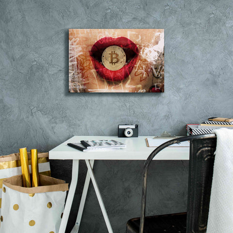 Image of 'I Love Bitcoin 4' by Irena Orlov Giclee Canvas Wall Art,18 x 12