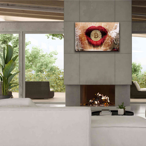 Image of 'I Love Bitcoin 4' by Irena Orlov Giclee Canvas Wall Art,40 x 26
