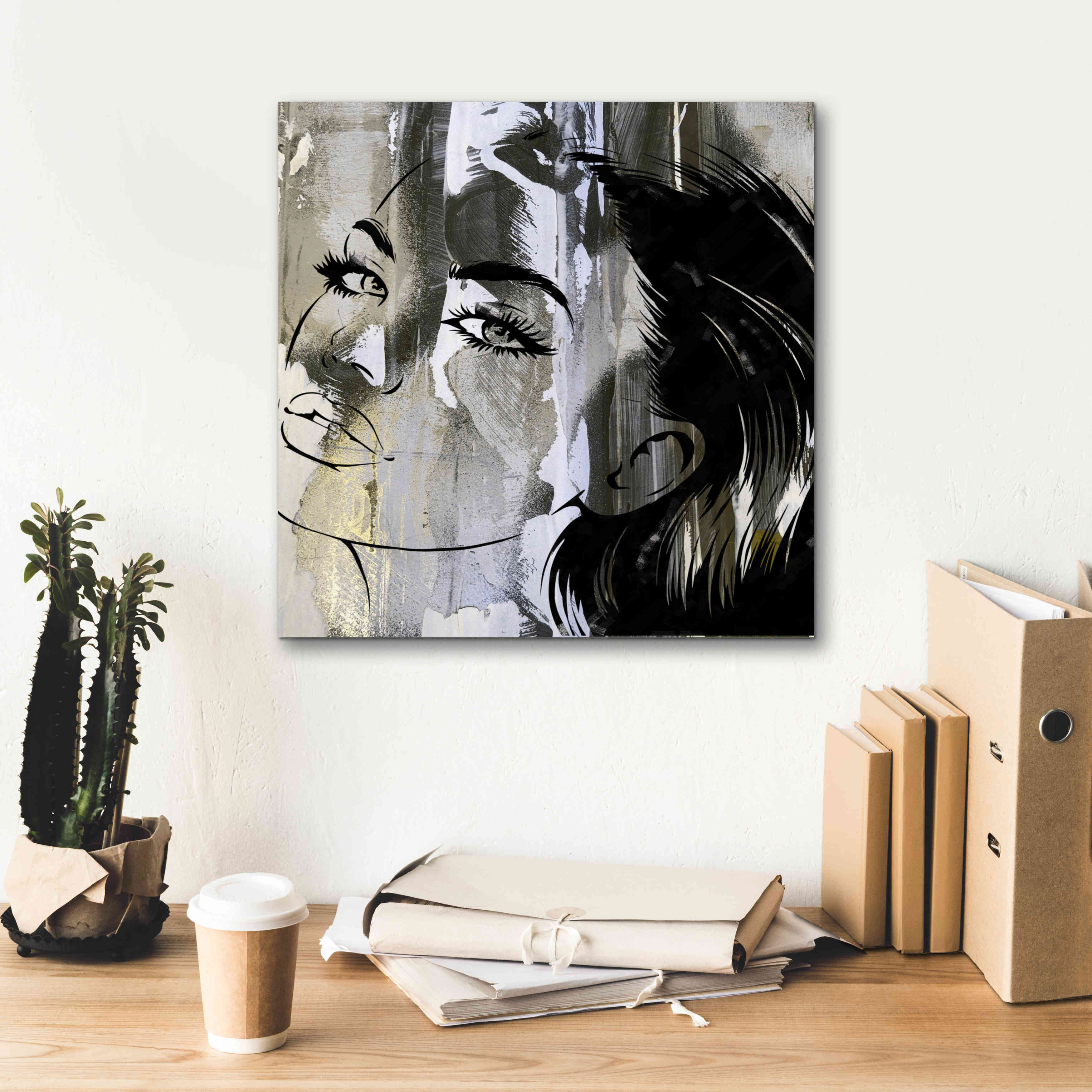 'Face In The Wall 2' by Karen Smith Giclee Canvas Wall Art,18x18