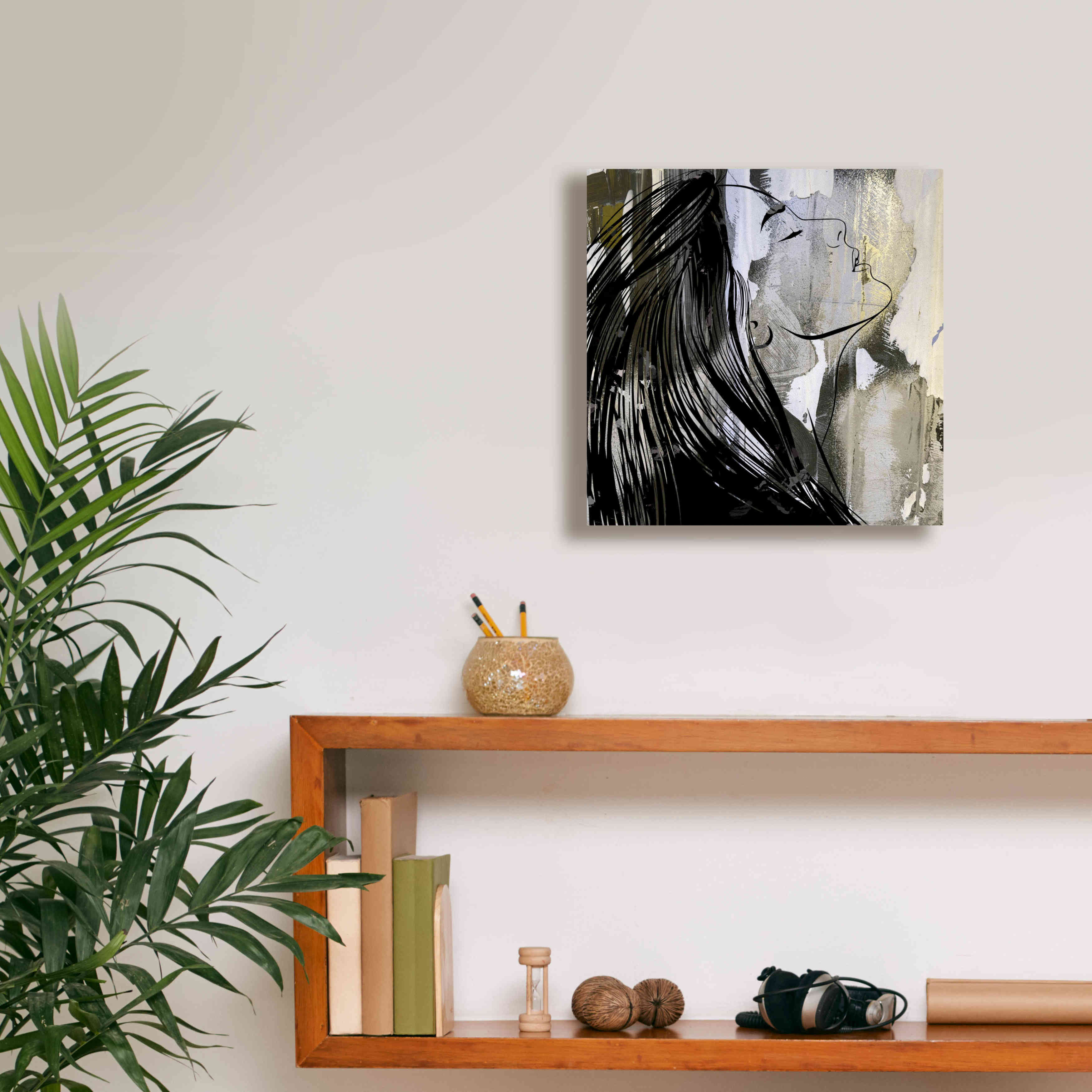 'Face In The Wall 1' by Karen Smith Giclee Canvas Wall Art,12x12