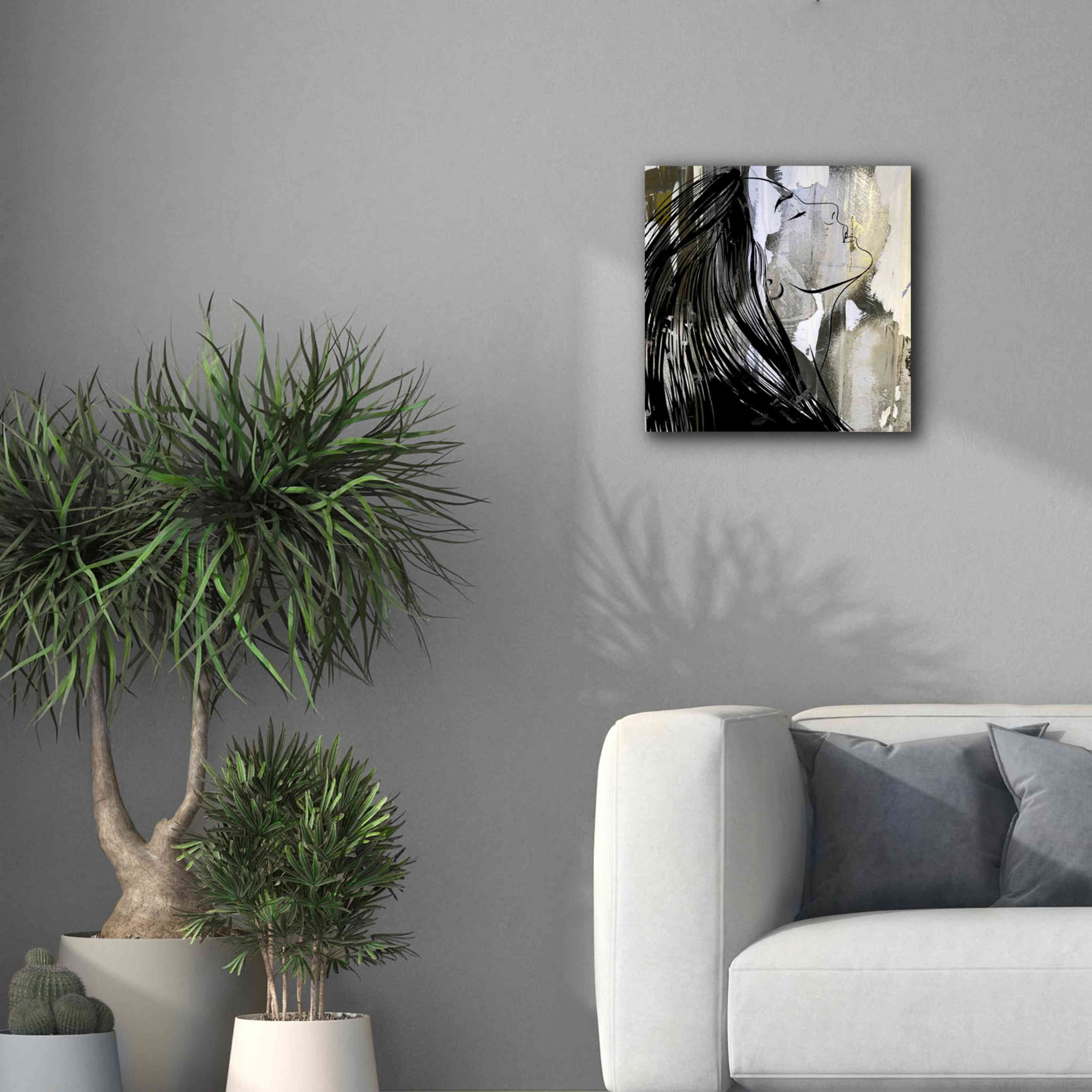 'Face In The Wall 1' by Karen Smith Giclee Canvas Wall Art,18x18