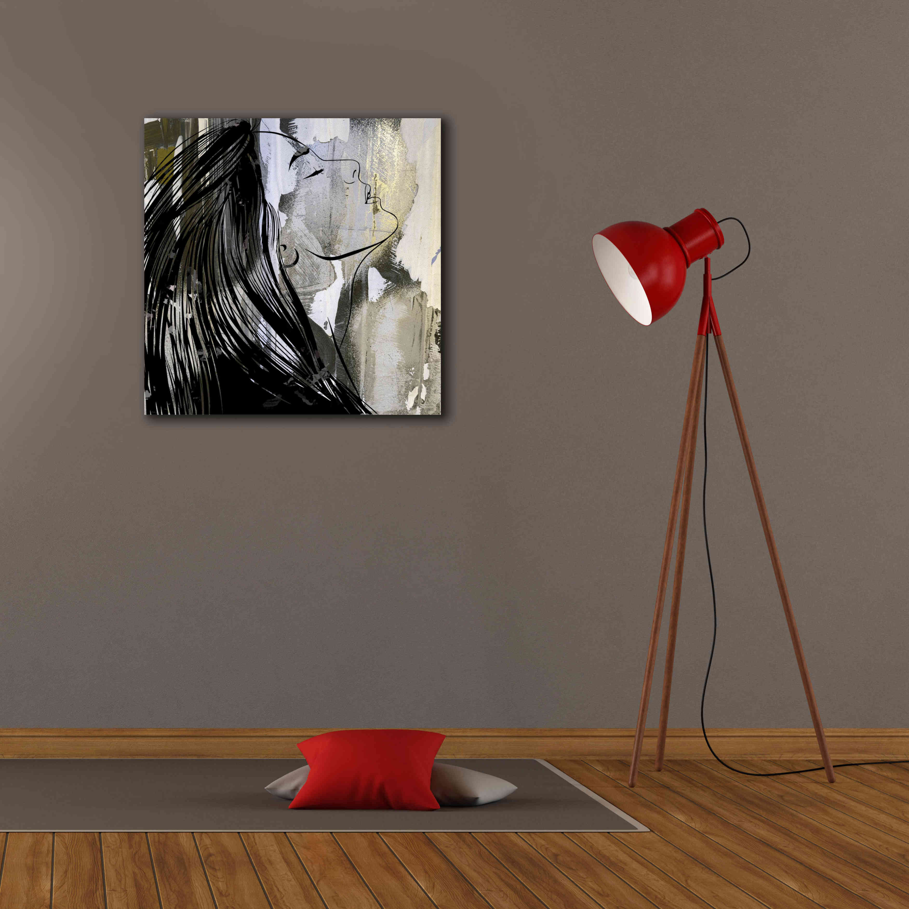 'Face In The Wall 1' by Karen Smith Giclee Canvas Wall Art,26x26