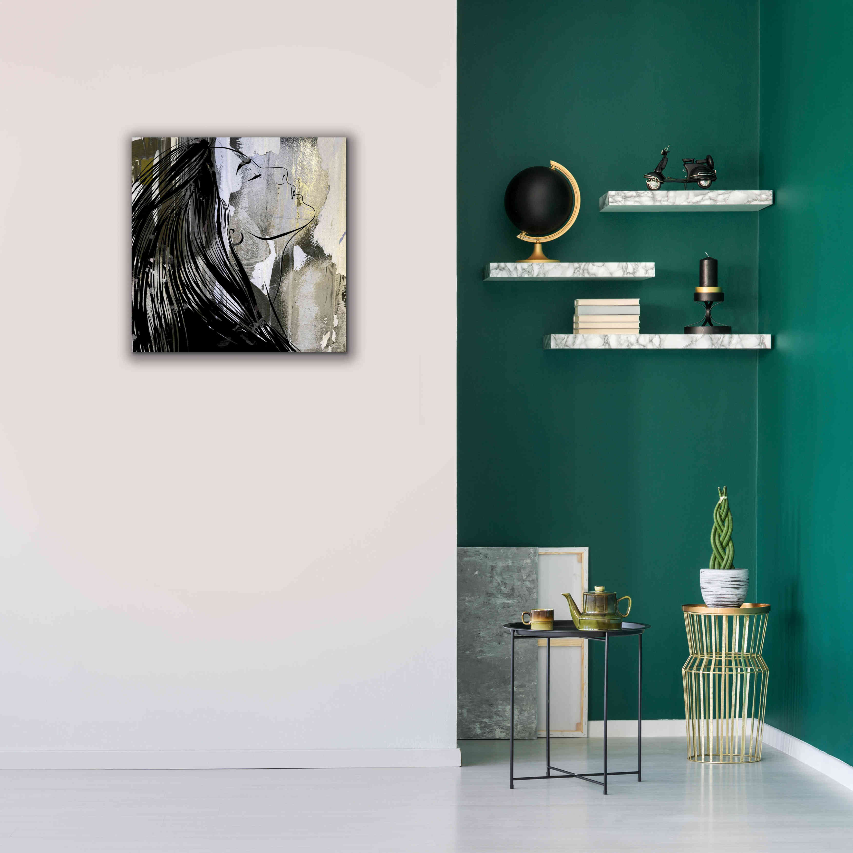 'Face In The Wall 1' by Karen Smith Giclee Canvas Wall Art,26x26