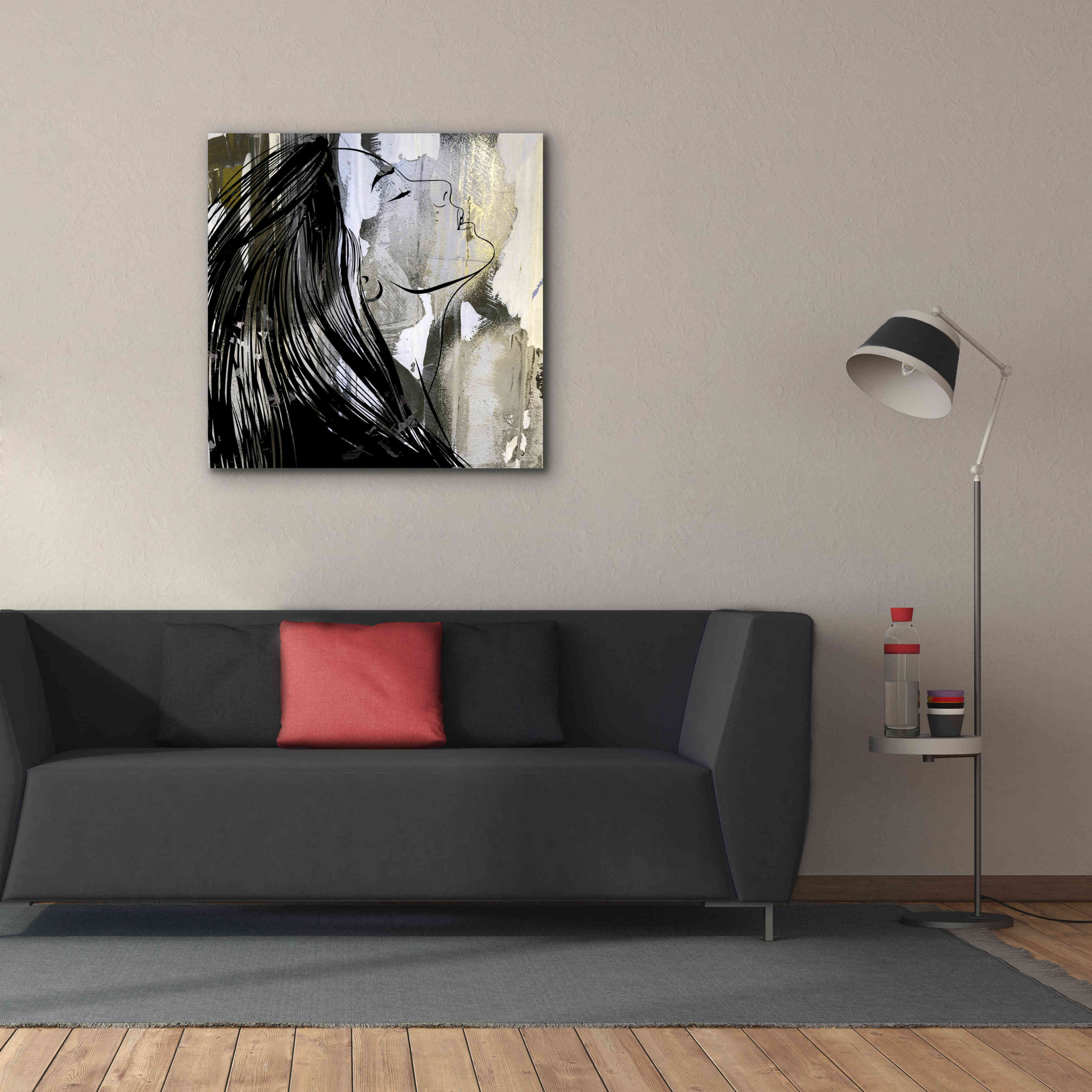 'Face In The Wall 1' by Karen Smith Giclee Canvas Wall Art,37x37