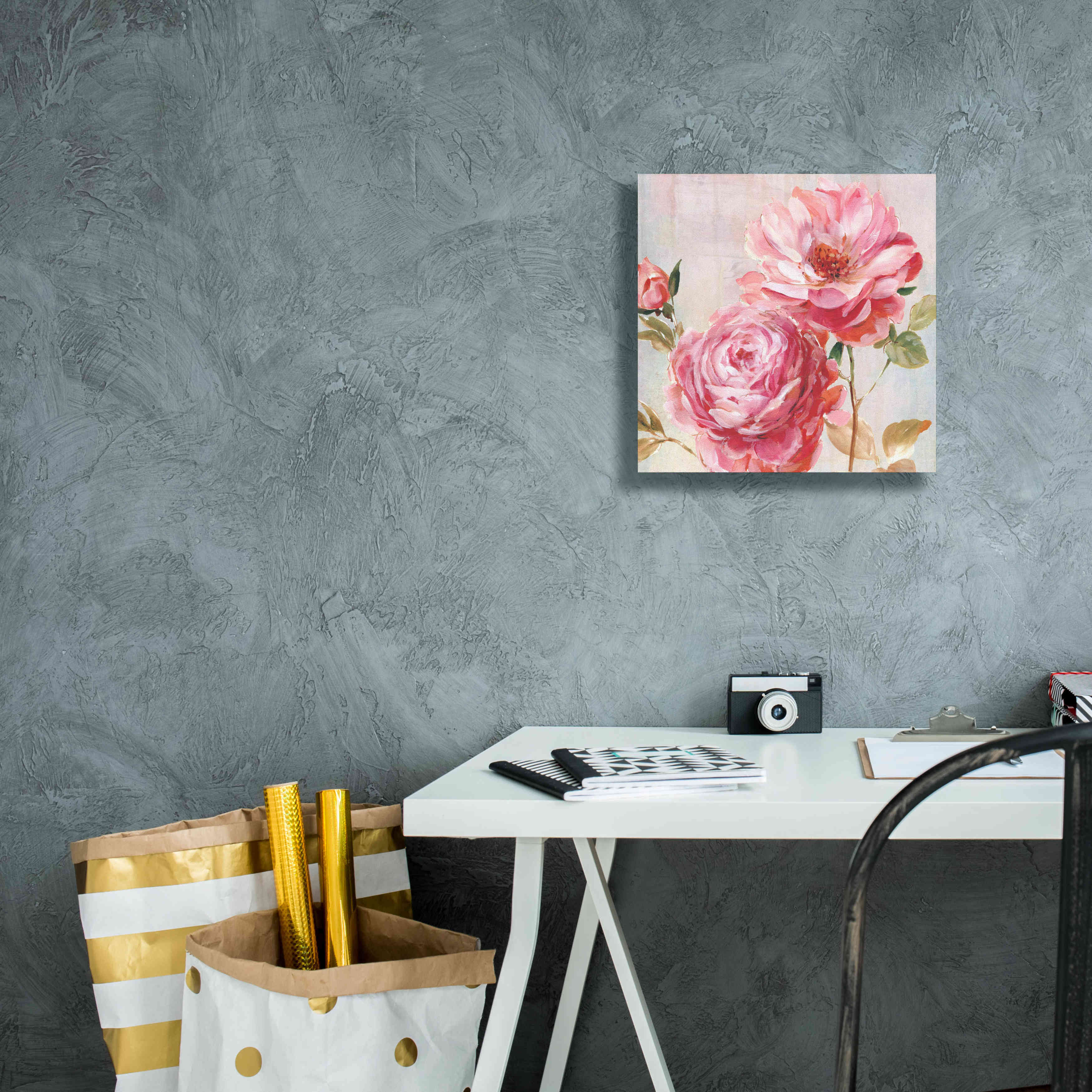 'Petal Paint 2' by Karen Smith Giclee Canvas Wall Art,12x12