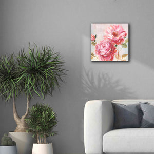 'Petal Paint 2' by Karen Smith Giclee Canvas Wall Art,18x18