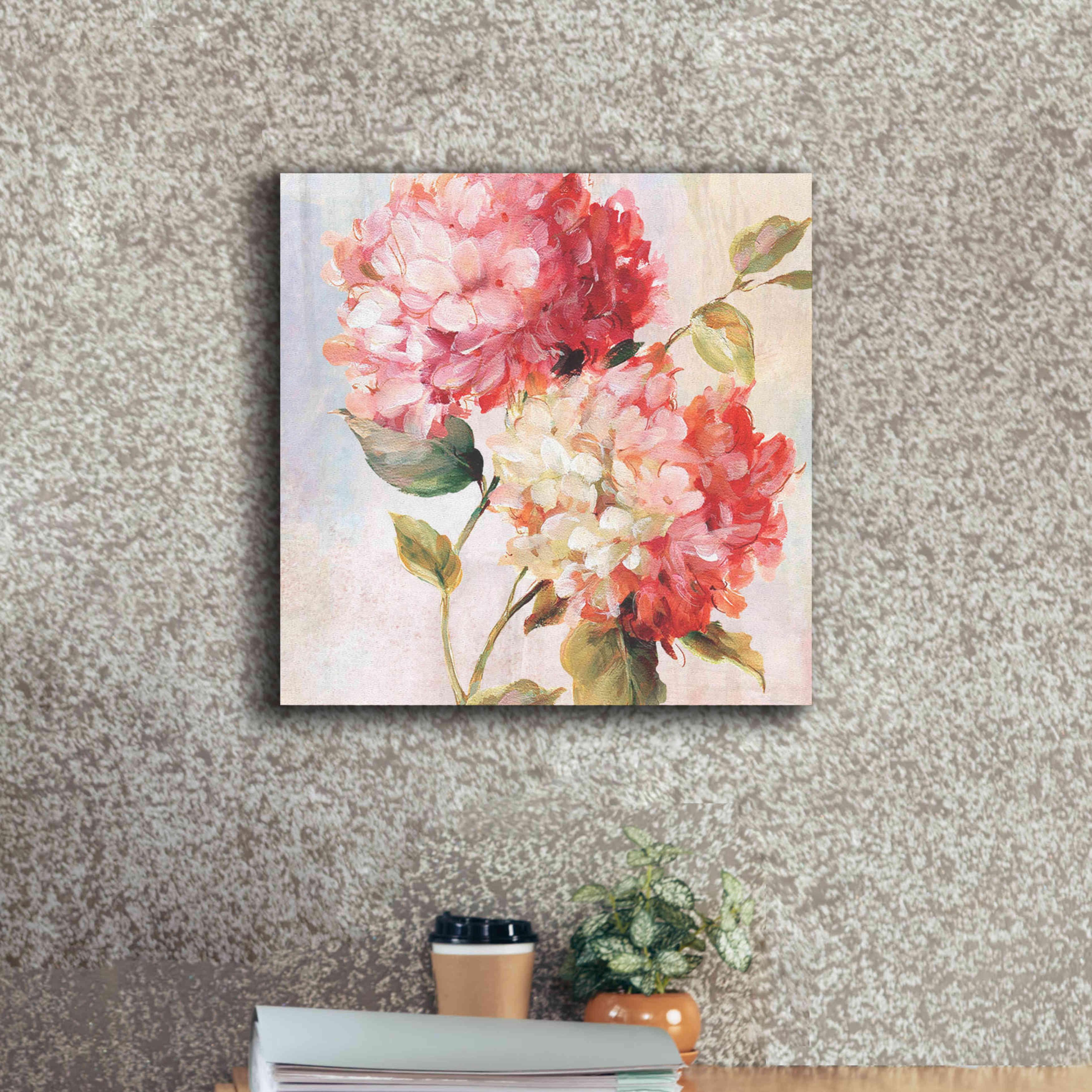 'Petal Paint 1' by Karen Smith Giclee Canvas Wall Art,18x18