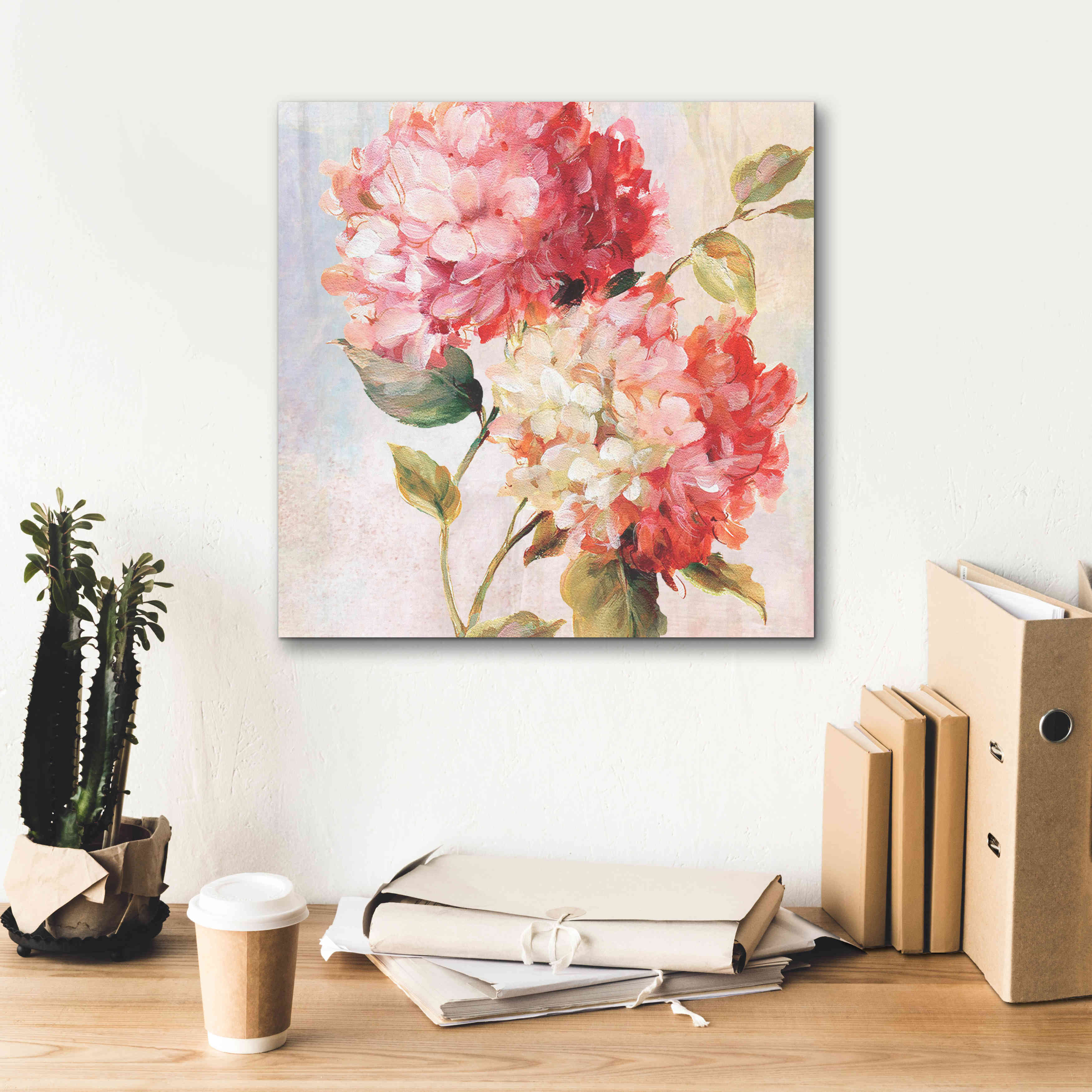 'Petal Paint 1' by Karen Smith Giclee Canvas Wall Art,18x18