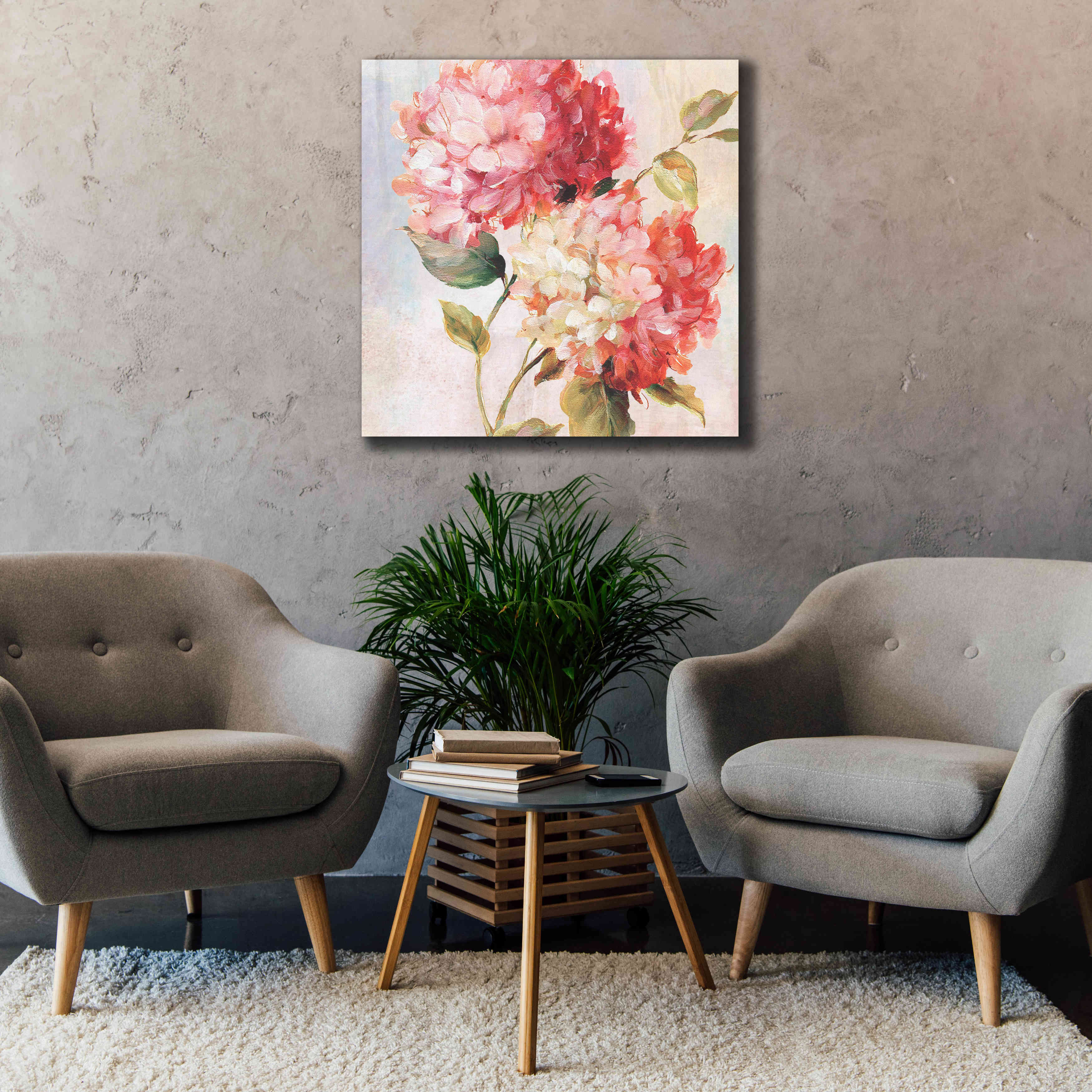 'Petal Paint 1' by Karen Smith Giclee Canvas Wall Art,37x37