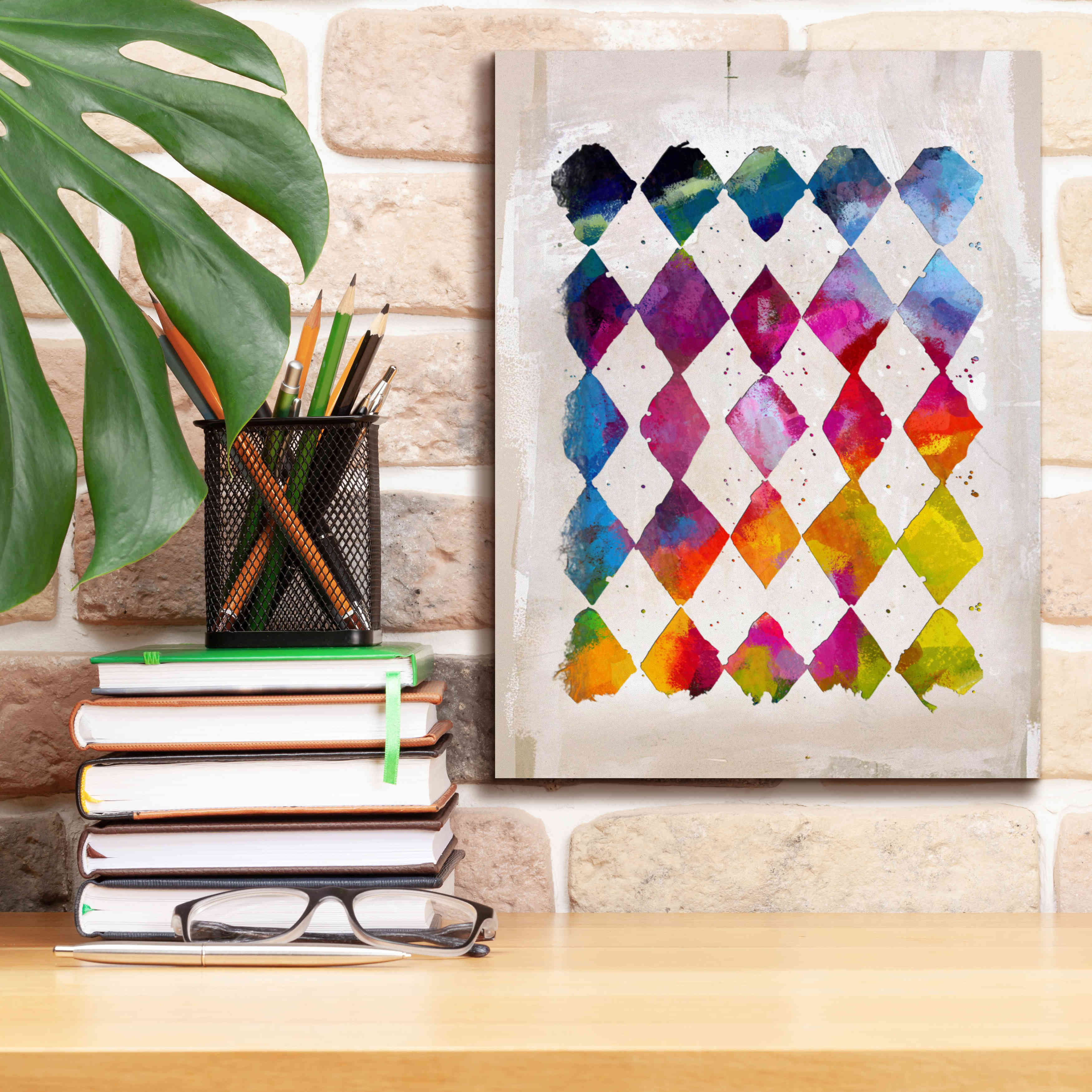 'Diamond Palette 2' by Karen Smith Giclee Canvas Wall Art,12x16