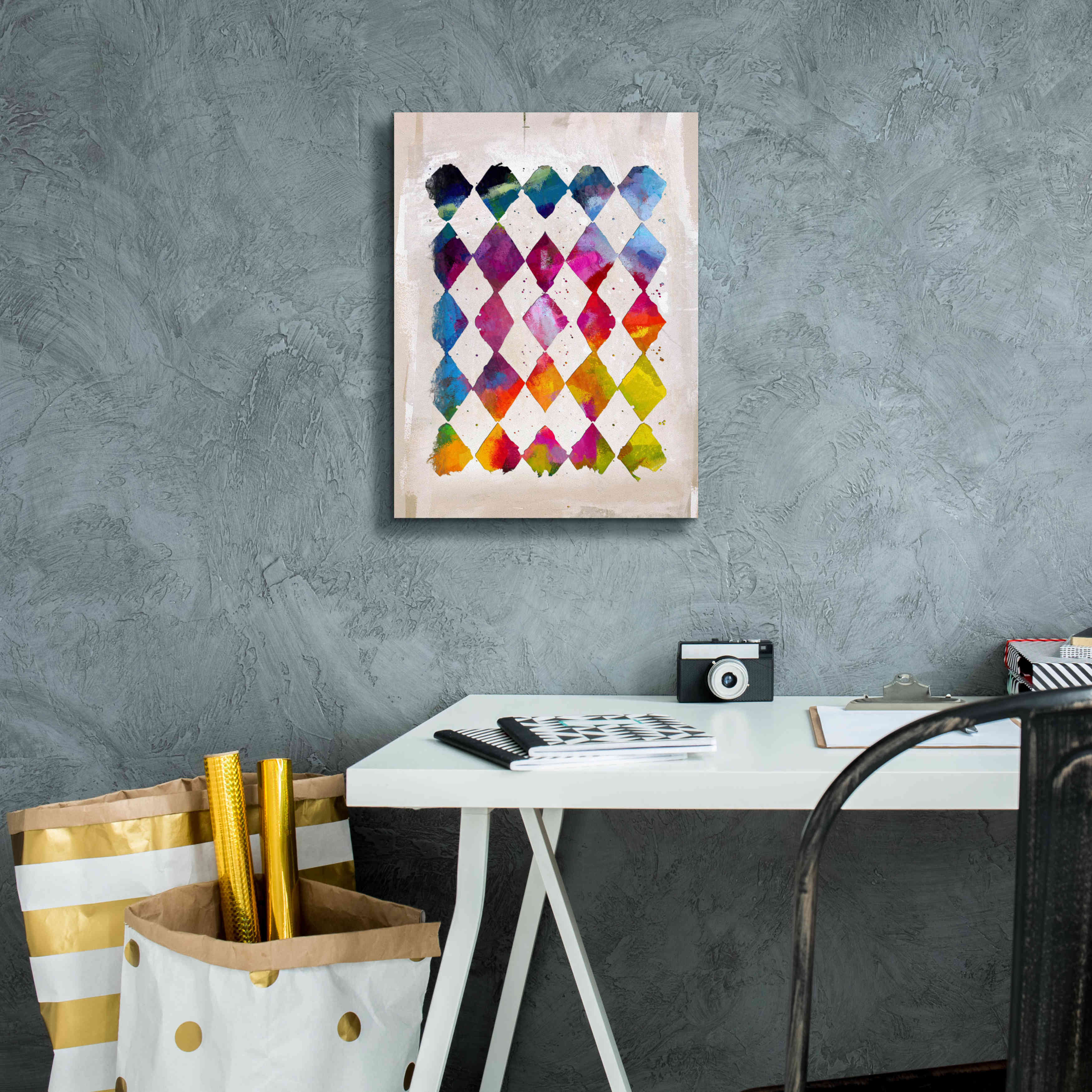 'Diamond Palette 2' by Karen Smith Giclee Canvas Wall Art,12x16