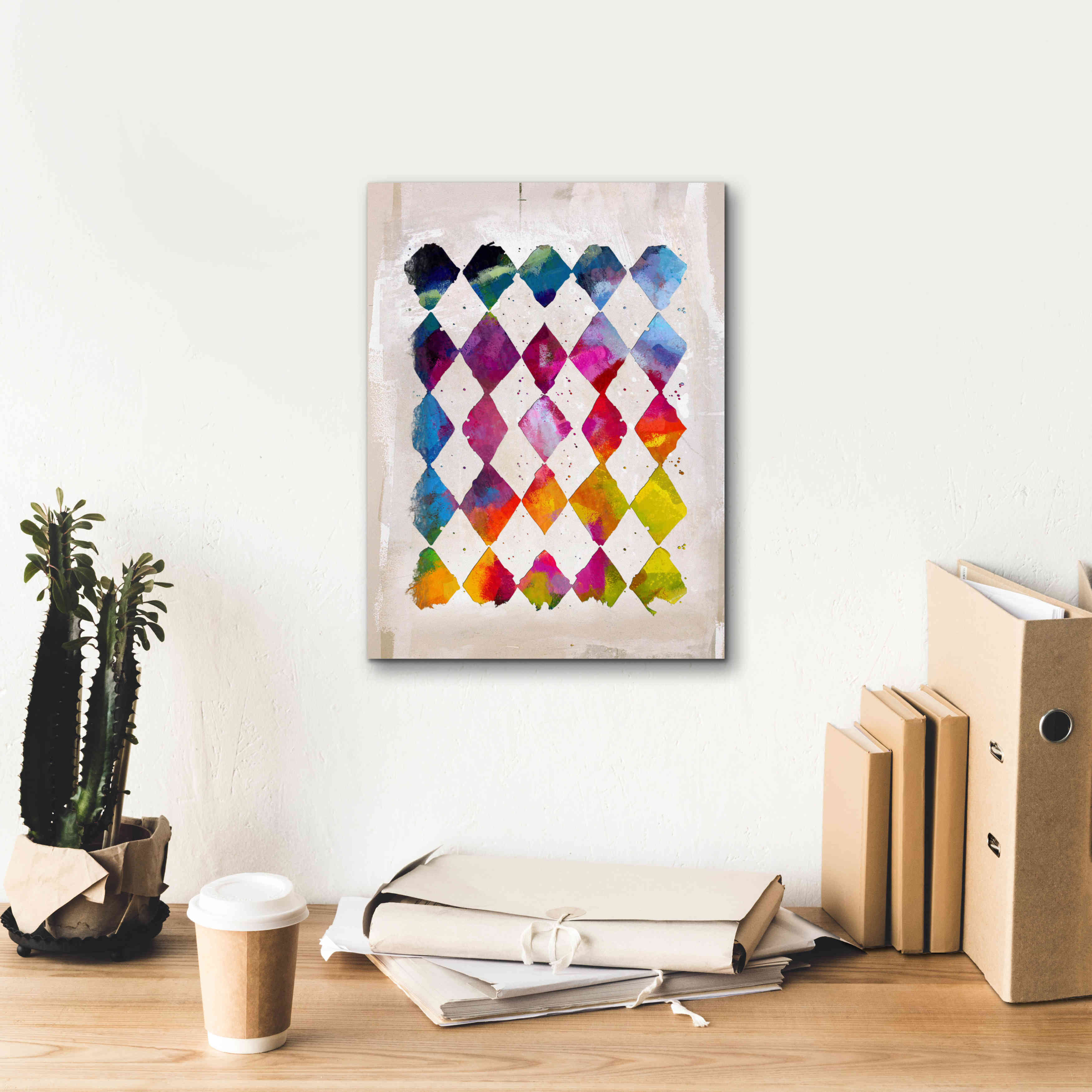 'Diamond Palette 2' by Karen Smith Giclee Canvas Wall Art,12x16