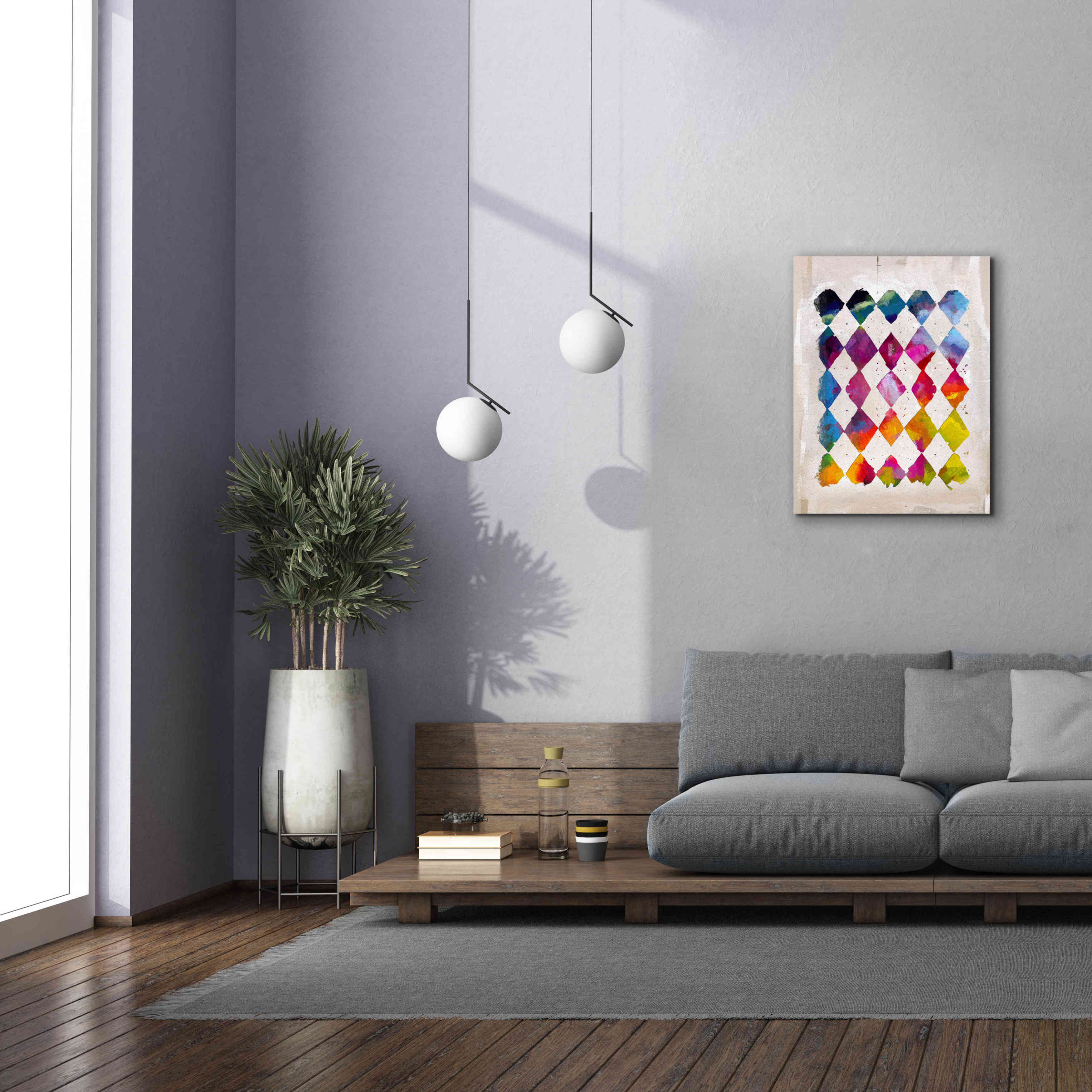 'Diamond Palette 2' by Karen Smith Giclee Canvas Wall Art,26x34